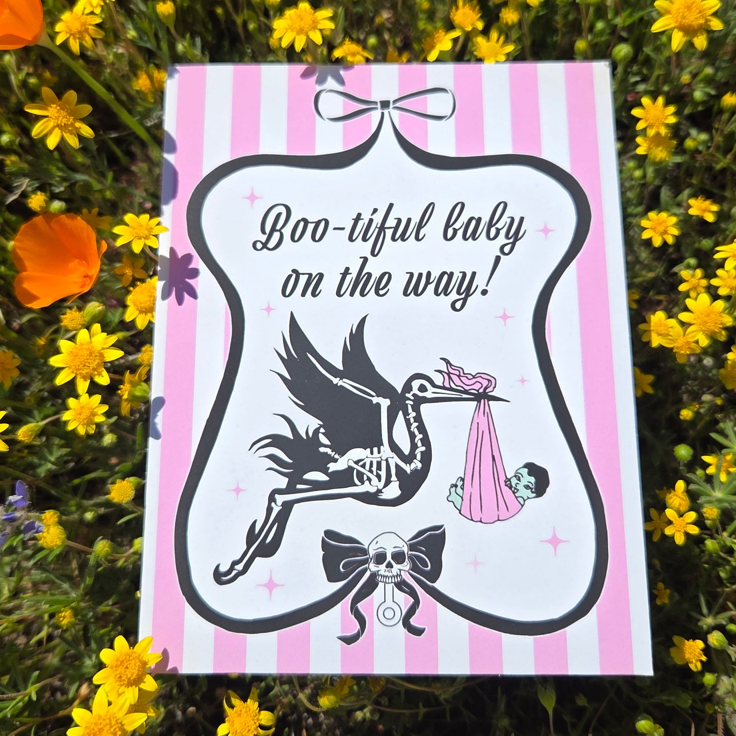 Boo-tiful Baby Card( Pink)