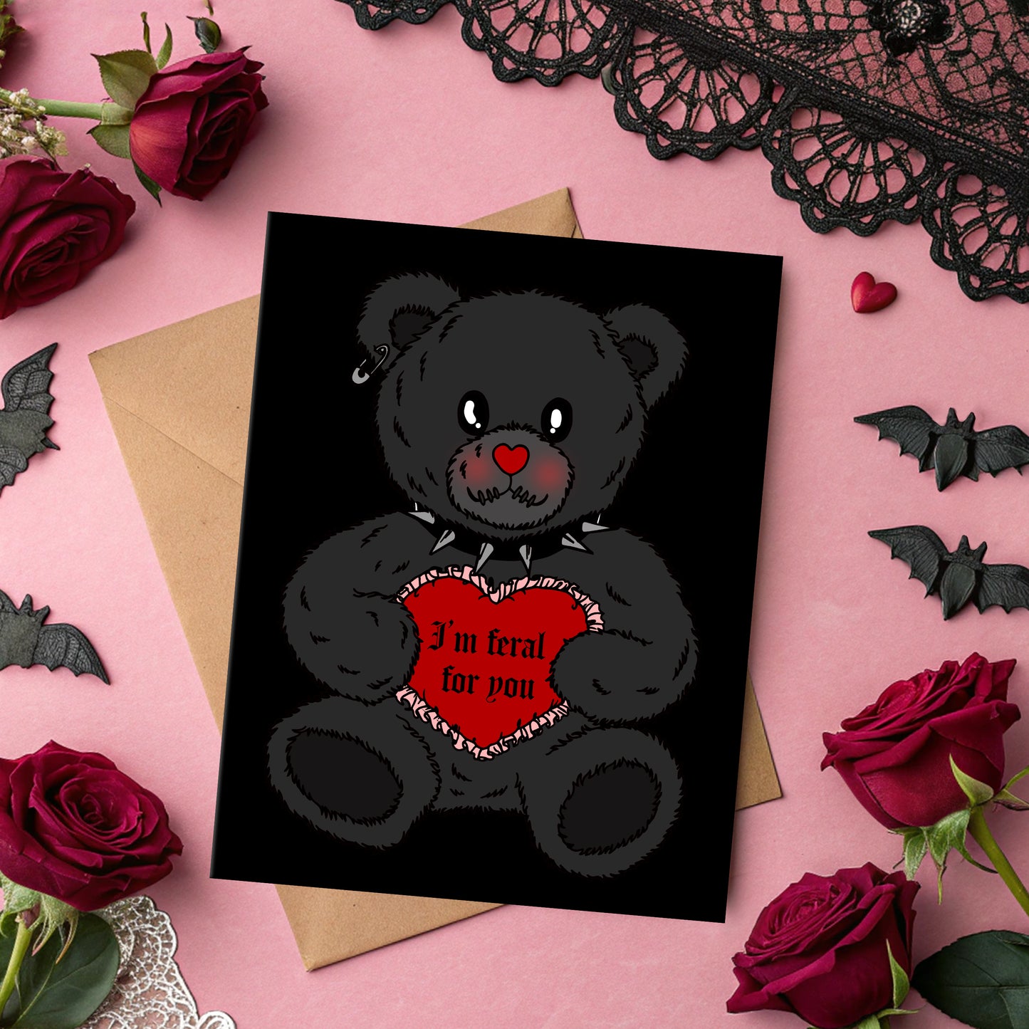 I'm Feral For You Valloween Valentine's Day Card