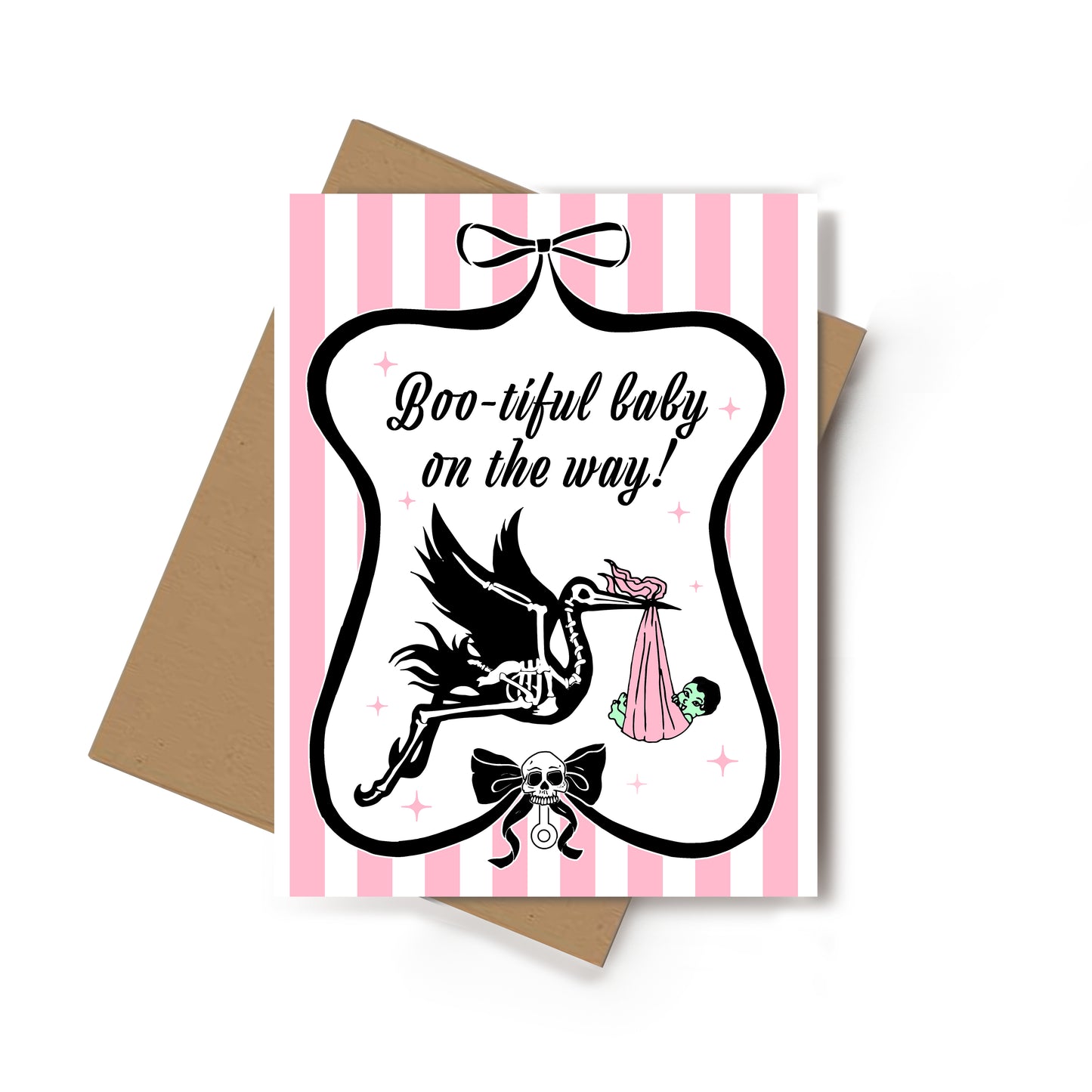 Boo-tiful Baby Card( Pink)