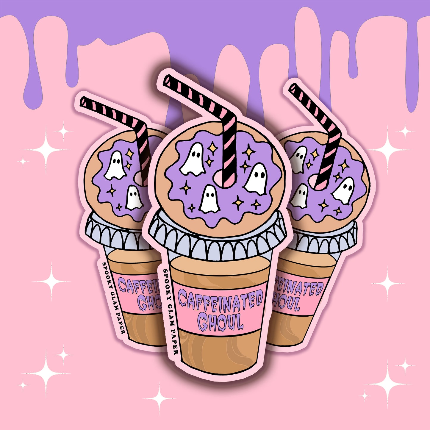 Caffeinated Ghoul Vinyl Sticker