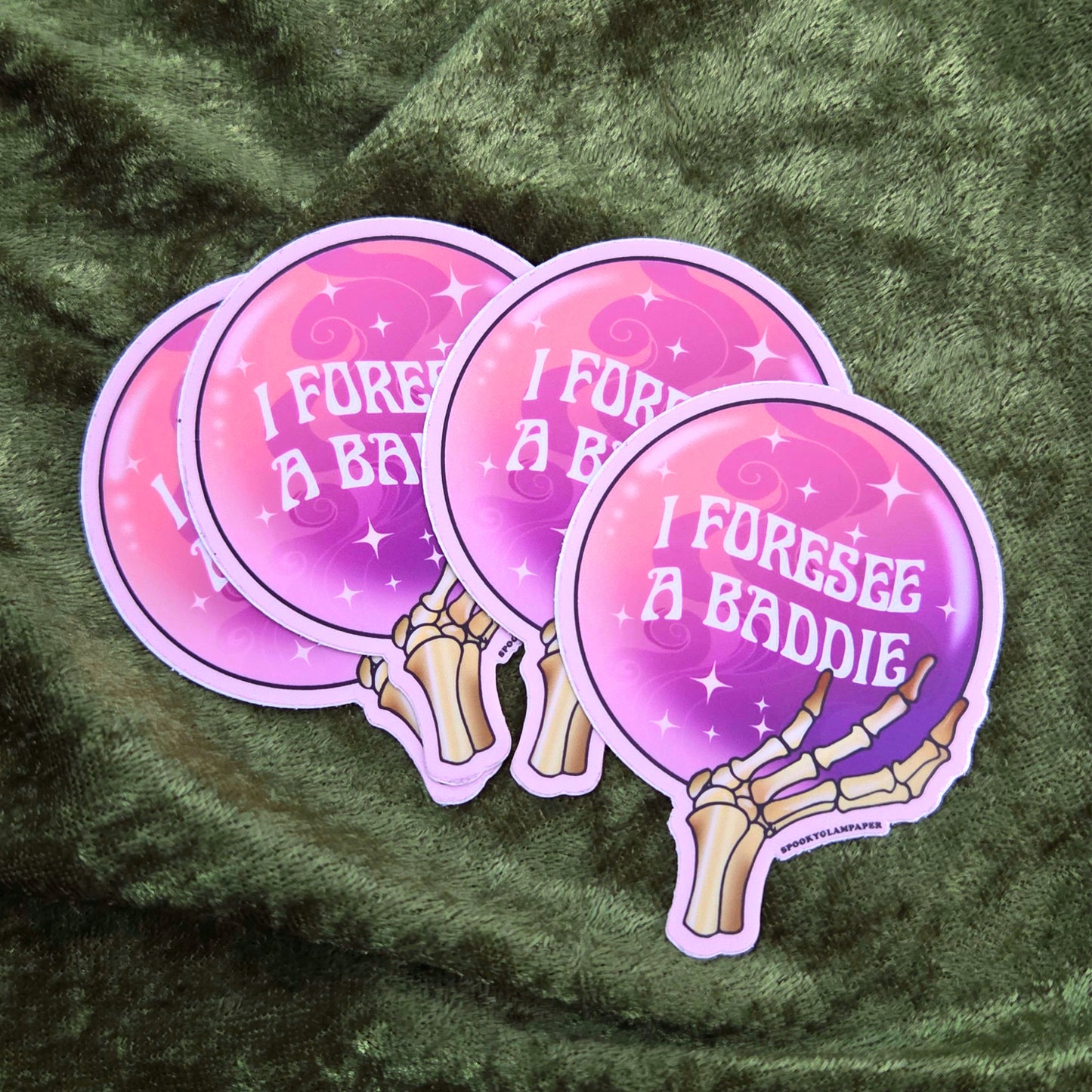 I Foresee A Baddie Crystal Ball Sticker