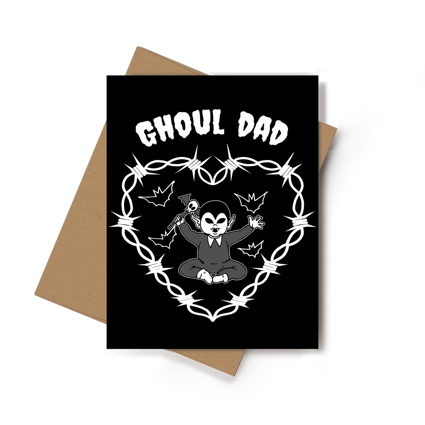 Ghoul Dad Baby Card