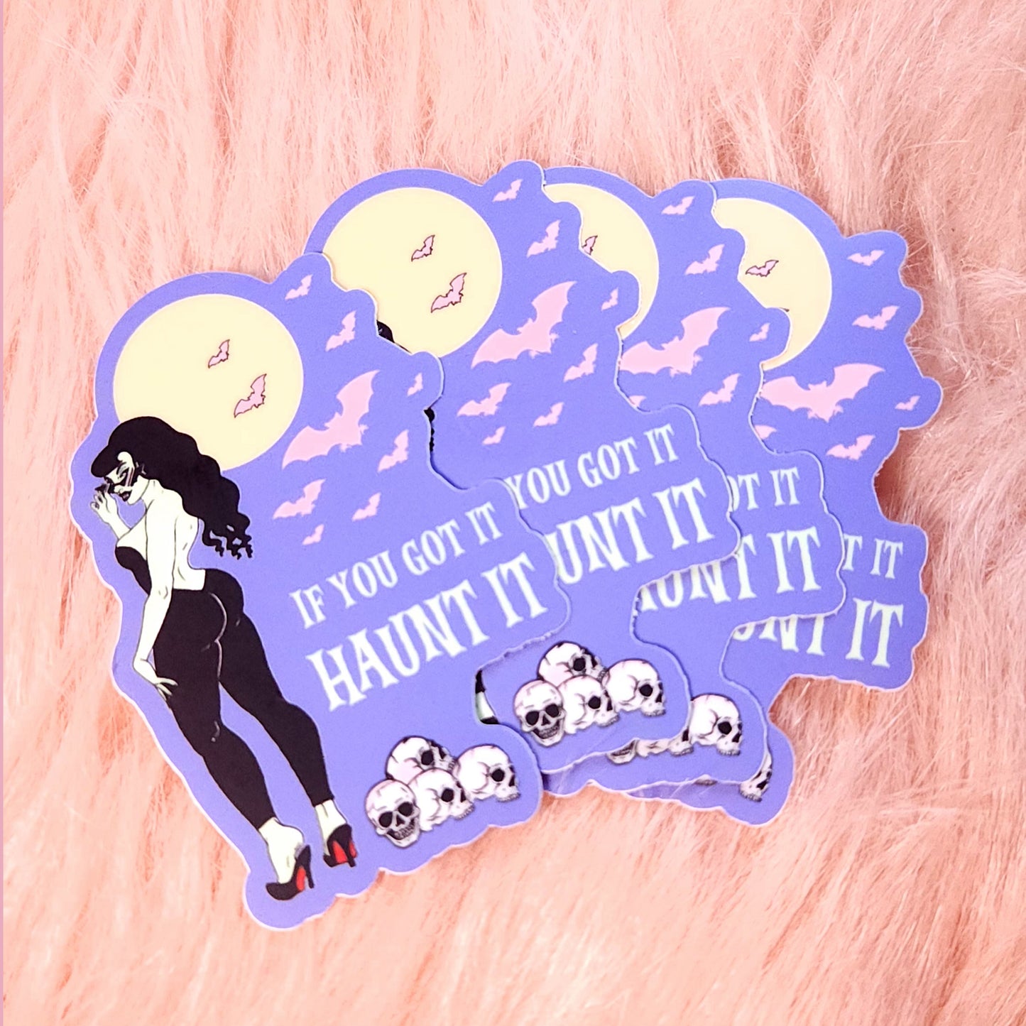 If You Got It Haunt It - Vampire Pin Up Sticker