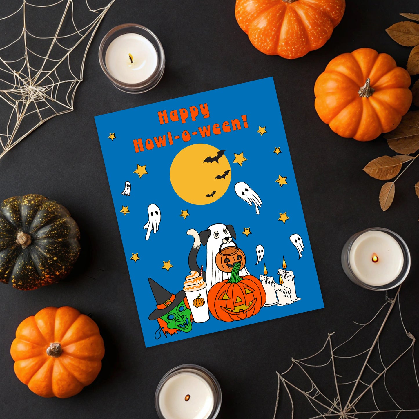 Howl-o-ween Halloween Card