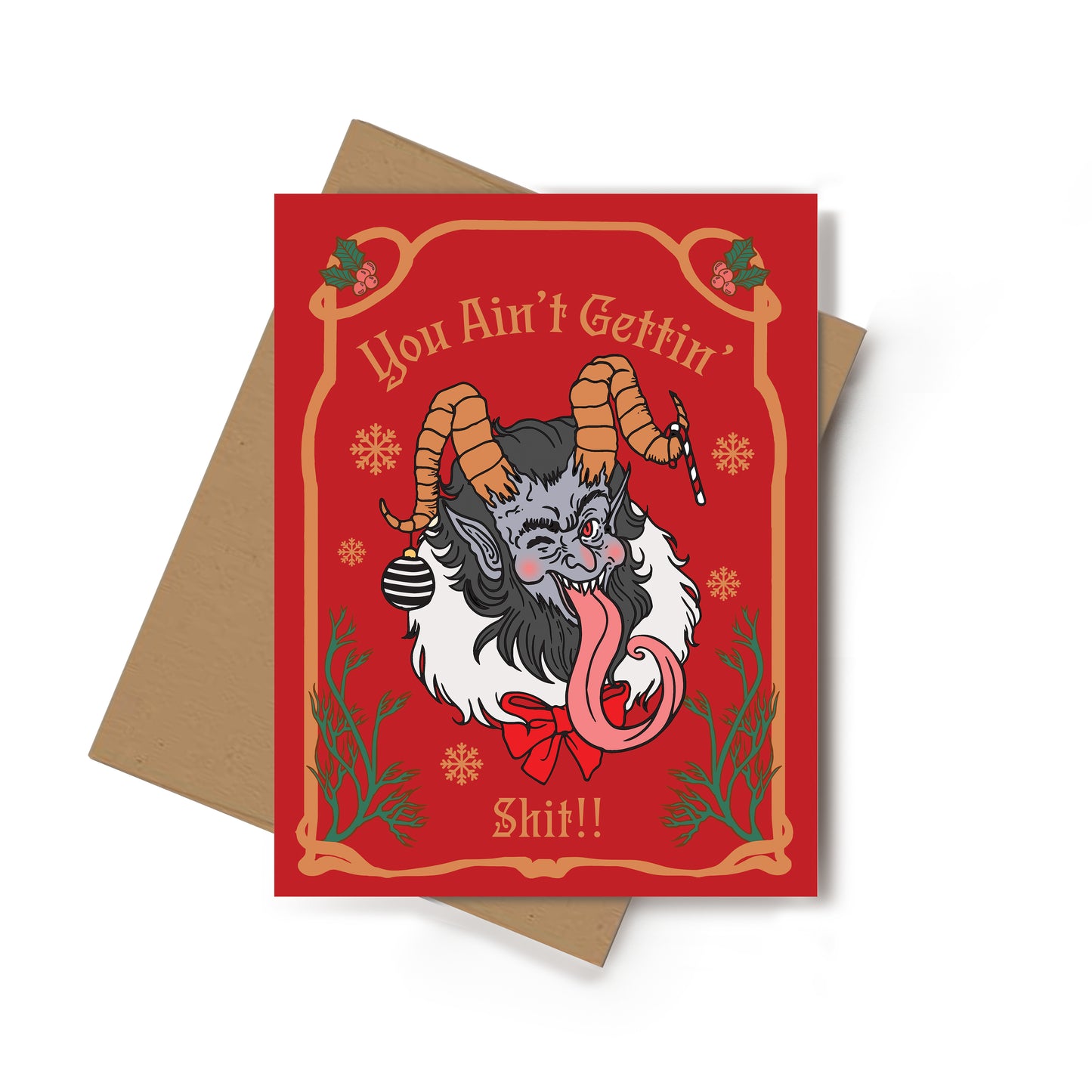 You Ain't Gettin' Sh*t Krampus Christmas Card
