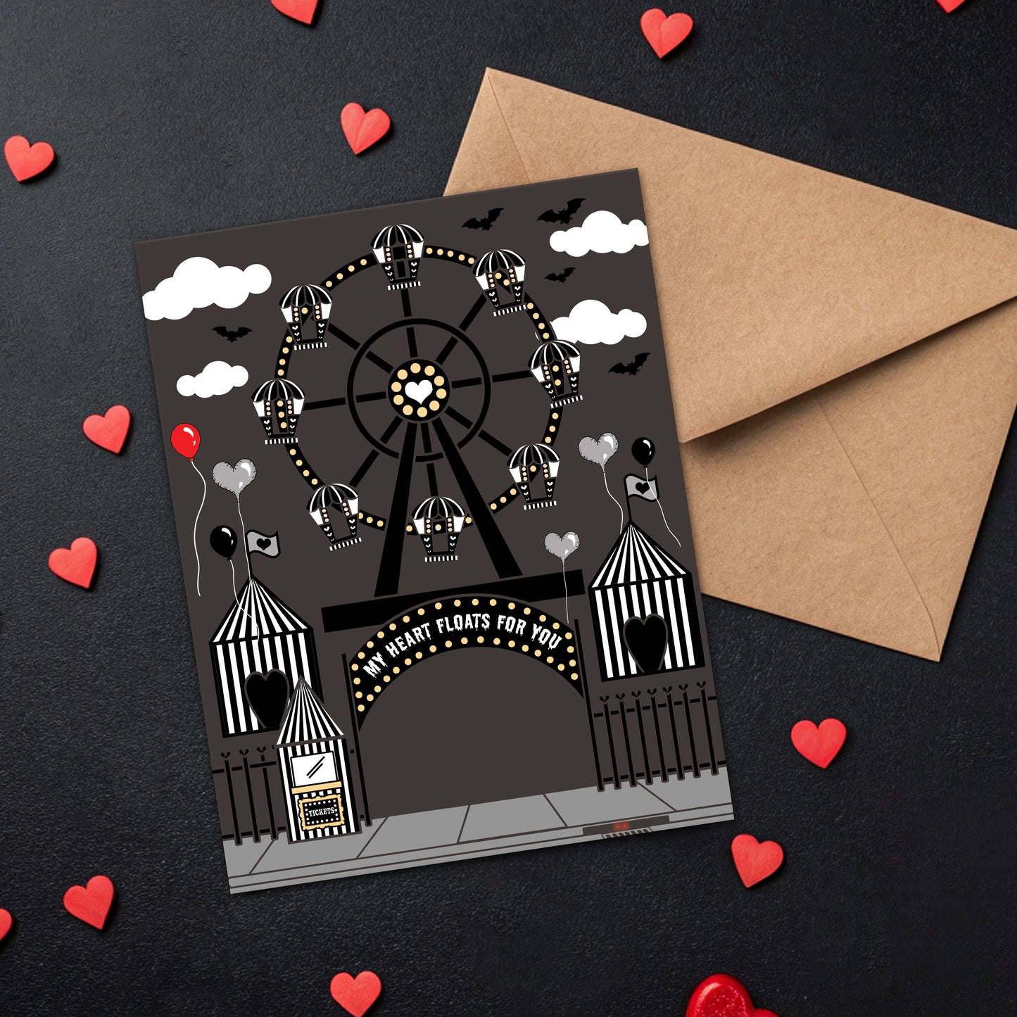 Heart Floats For You Valloween Card
