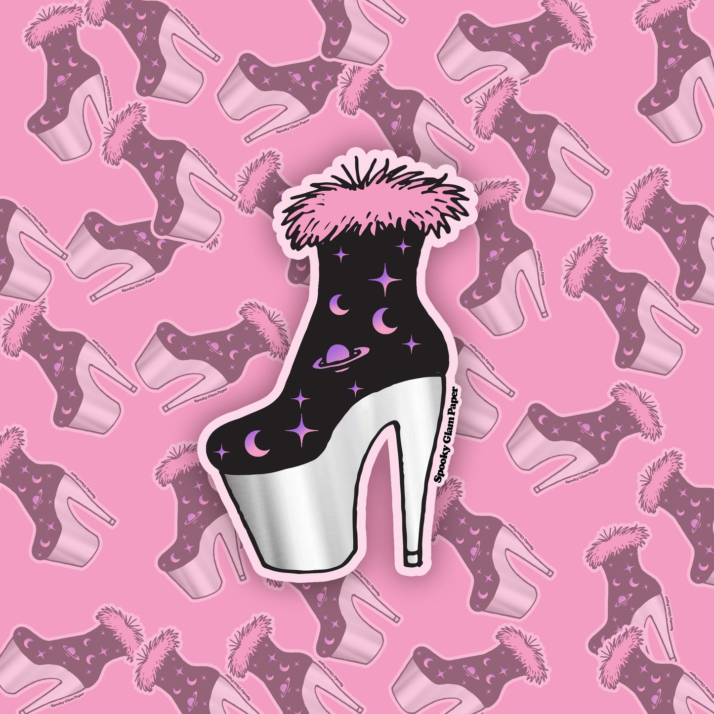 Space Alien Fashion Shoe Sticker