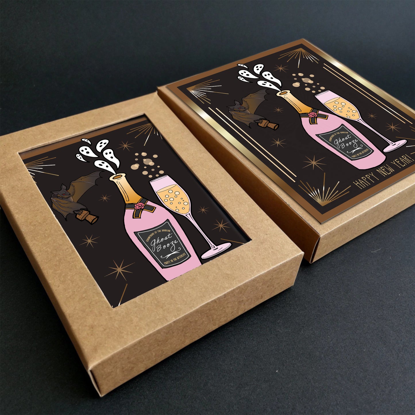 Spooky New Year Invite Card