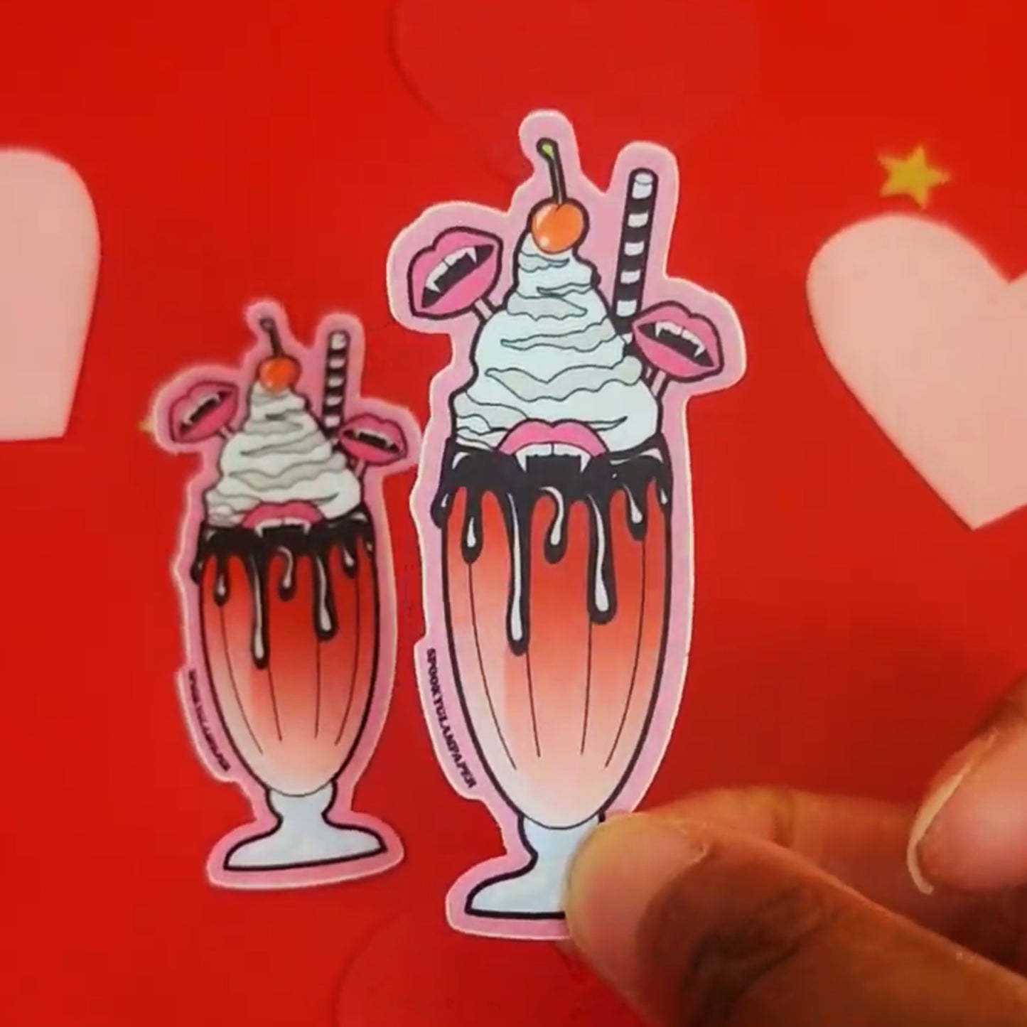 Vampy Milkshake Sticker