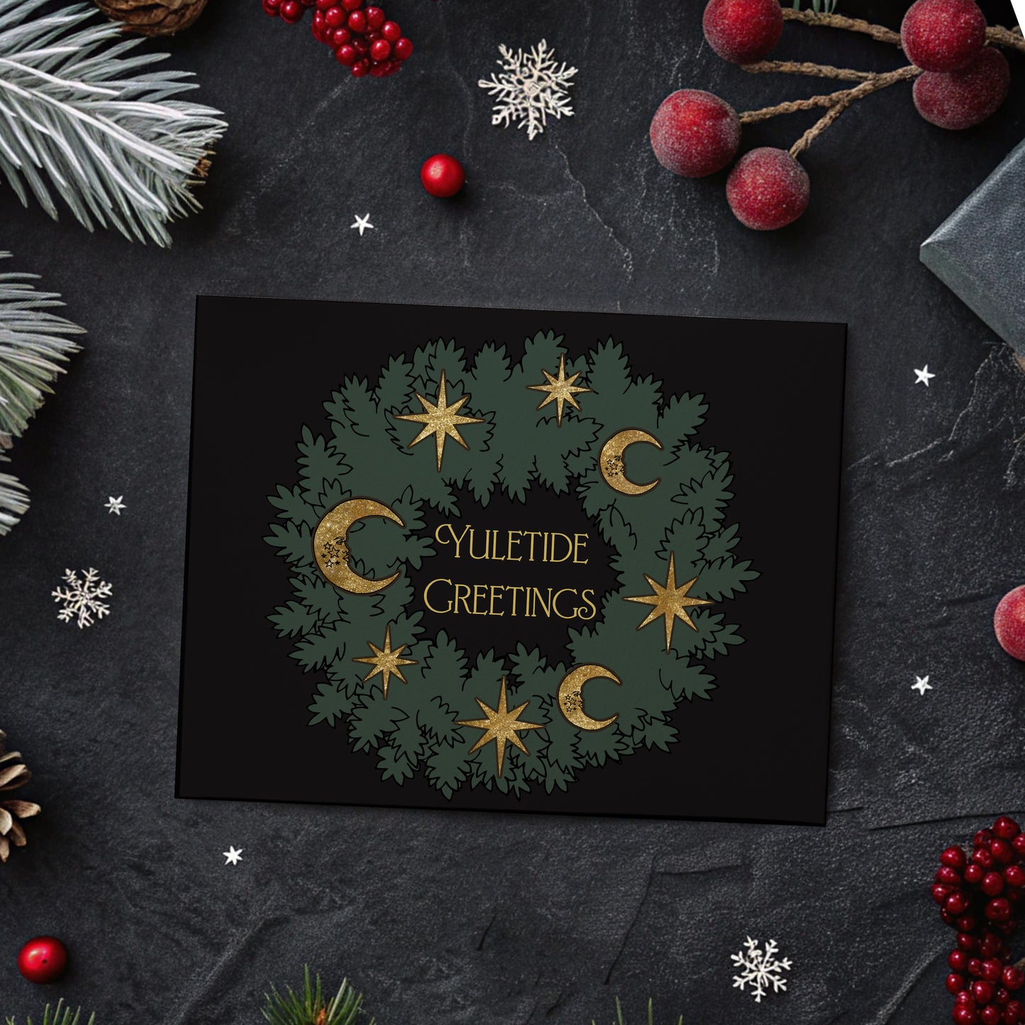 Yuletide Greetings Christmas Card