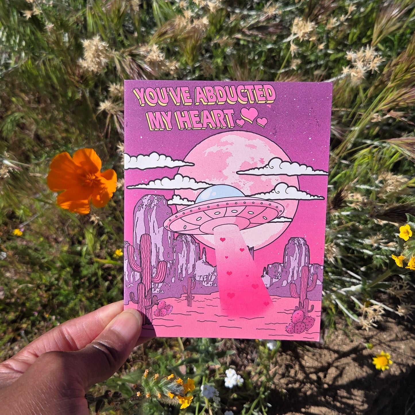 You've Abducted My Heart Halloween Card