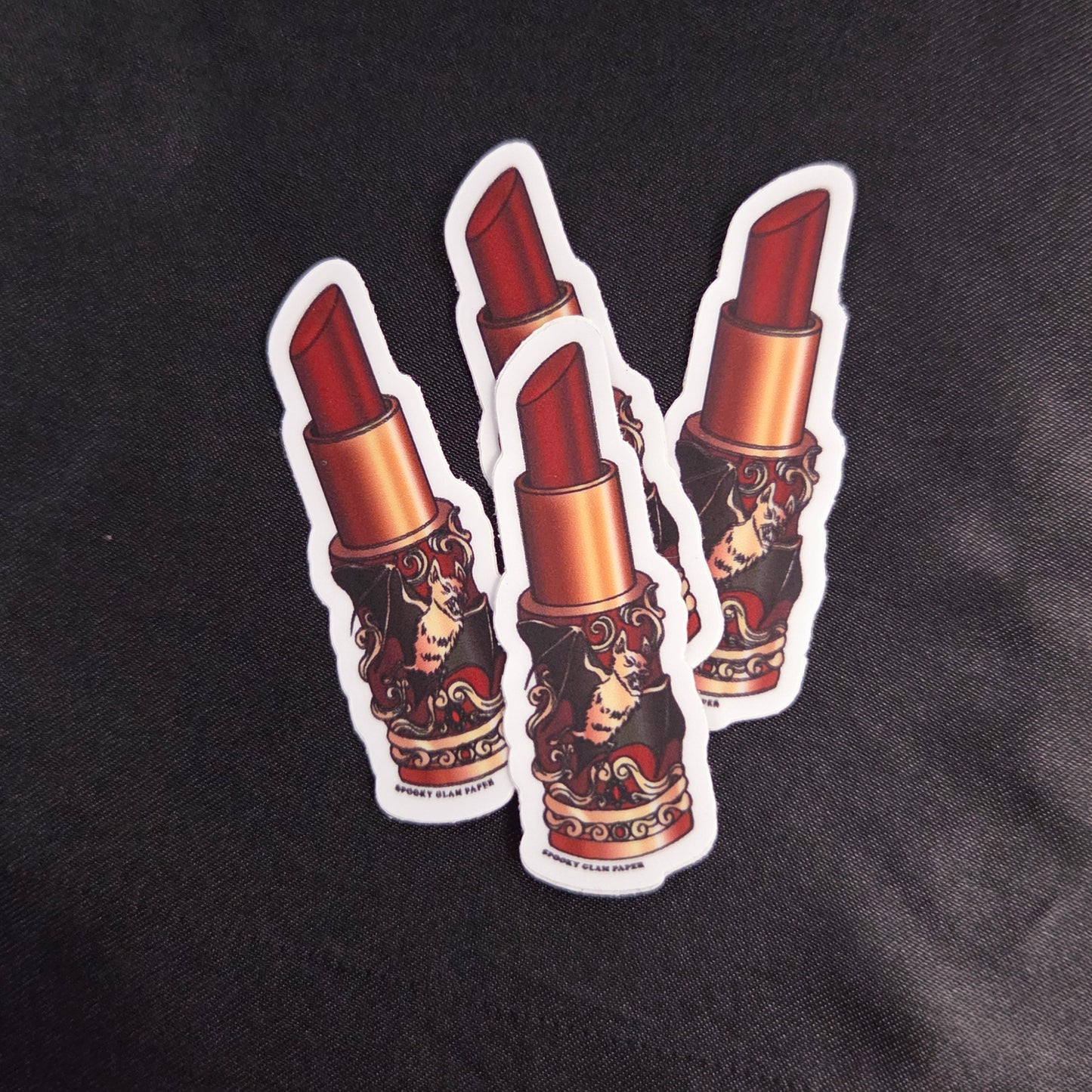 Vampire Bat Lipstick Sticker