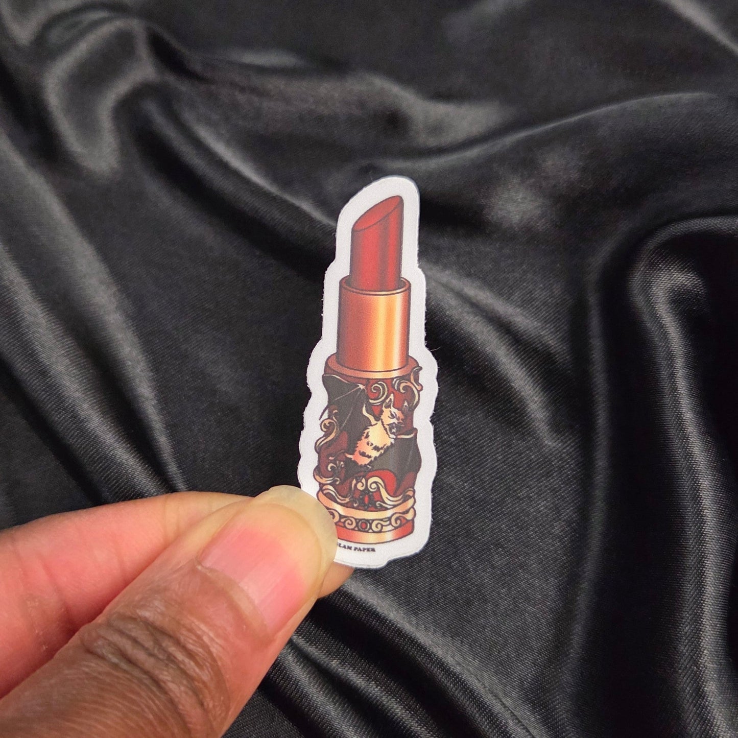 Vampire Bat Lipstick Sticker