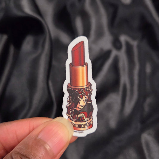 Vampire Bat Lipstick Sticker