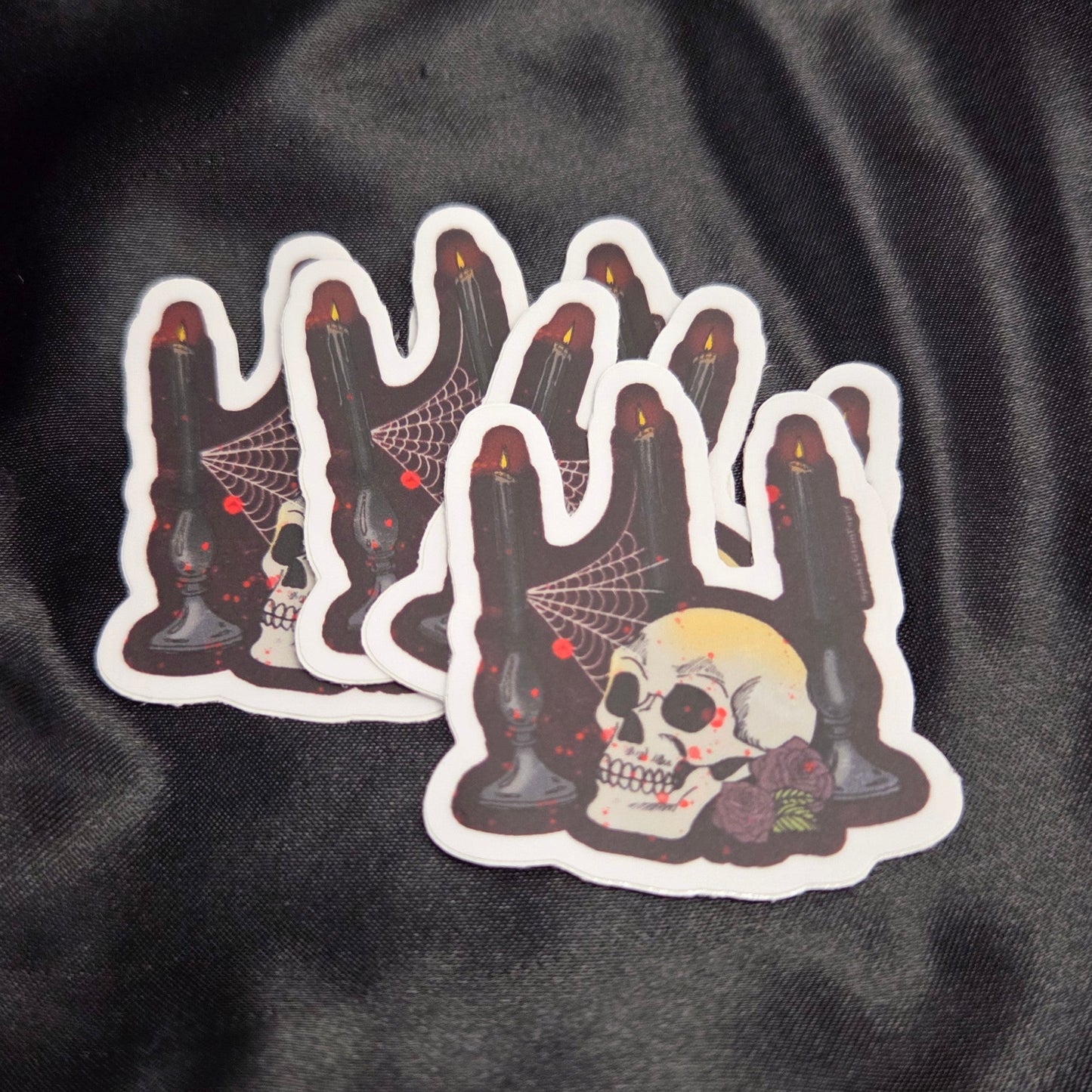 Skull and Candles Sticker