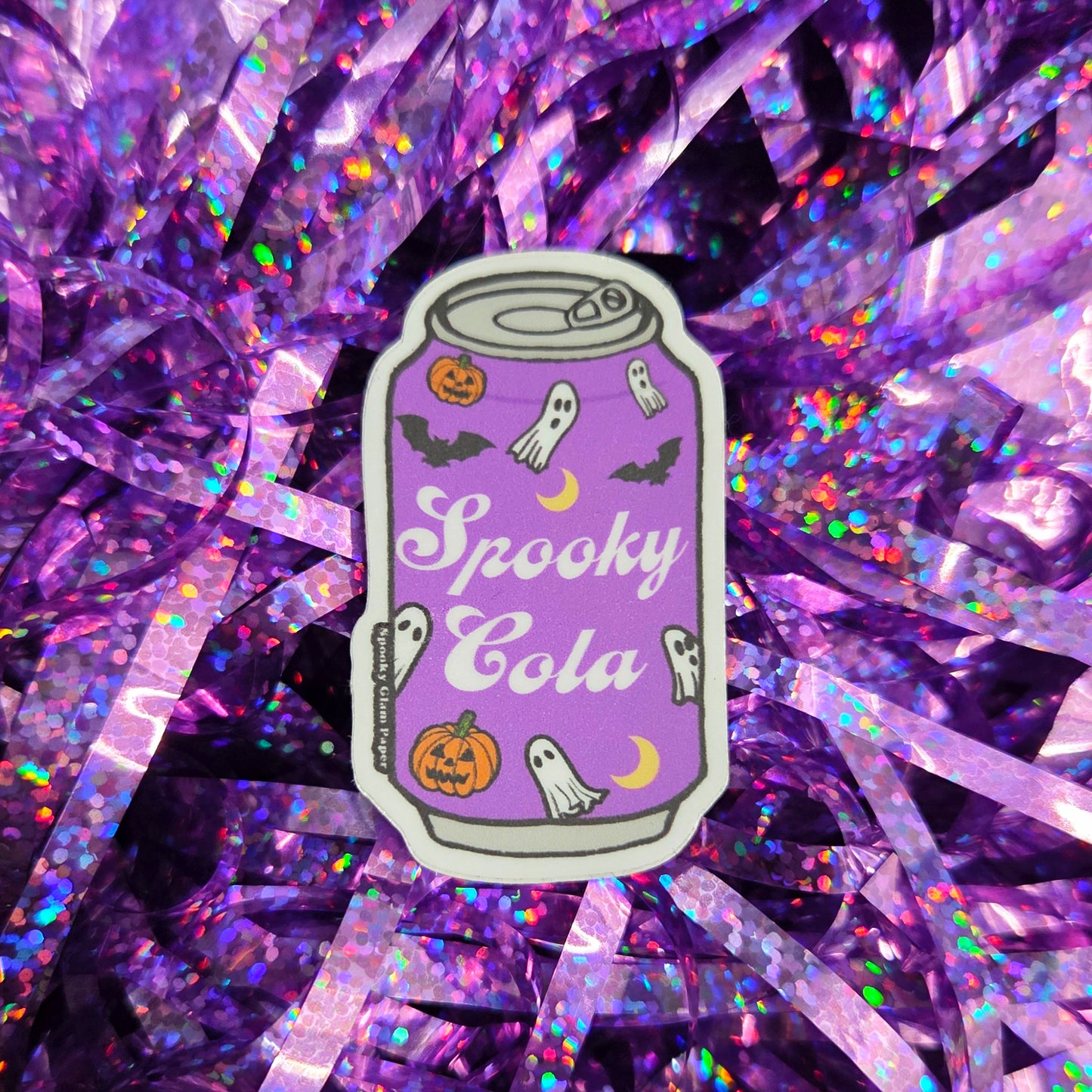 Spooky Soda Can Sticker