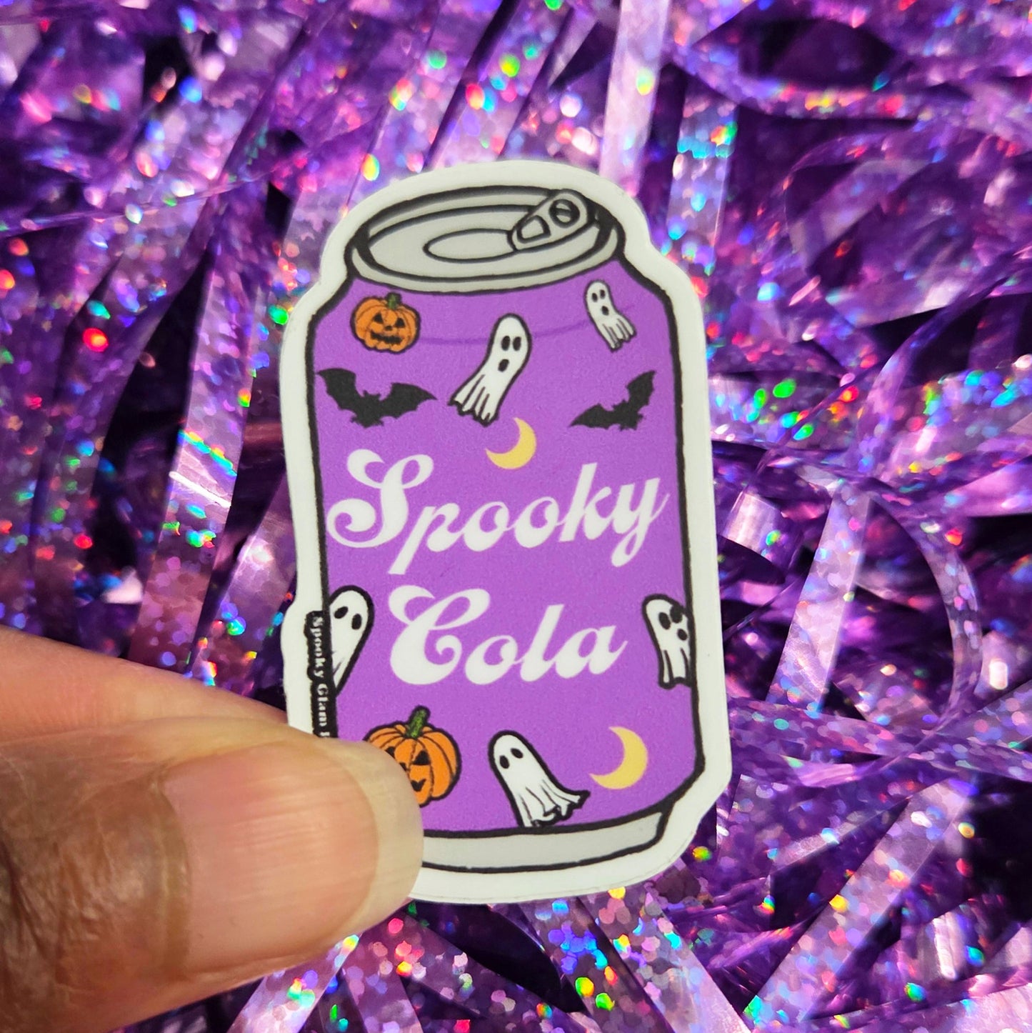 Spooky Soda Can Sticker