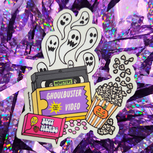 90s Retro VHS Ghost Sticker