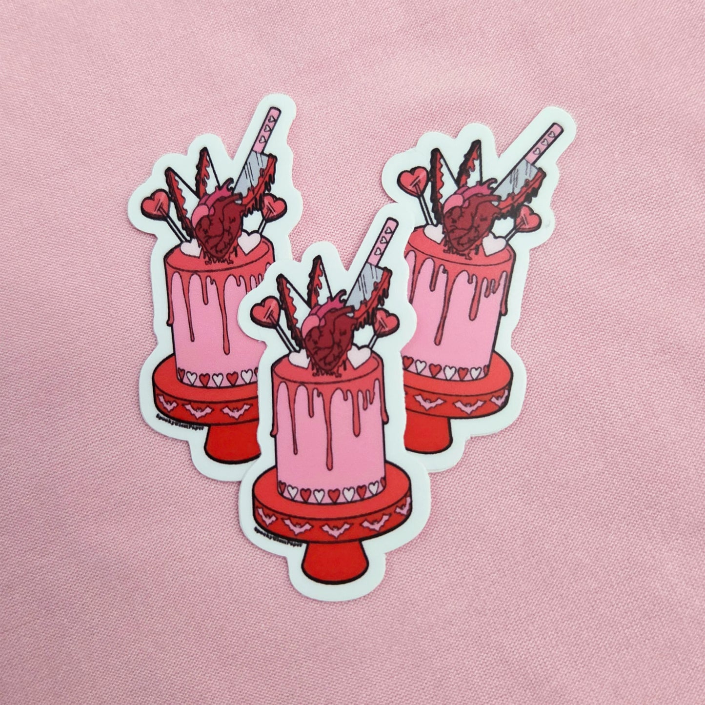 Heart Cake Sticker