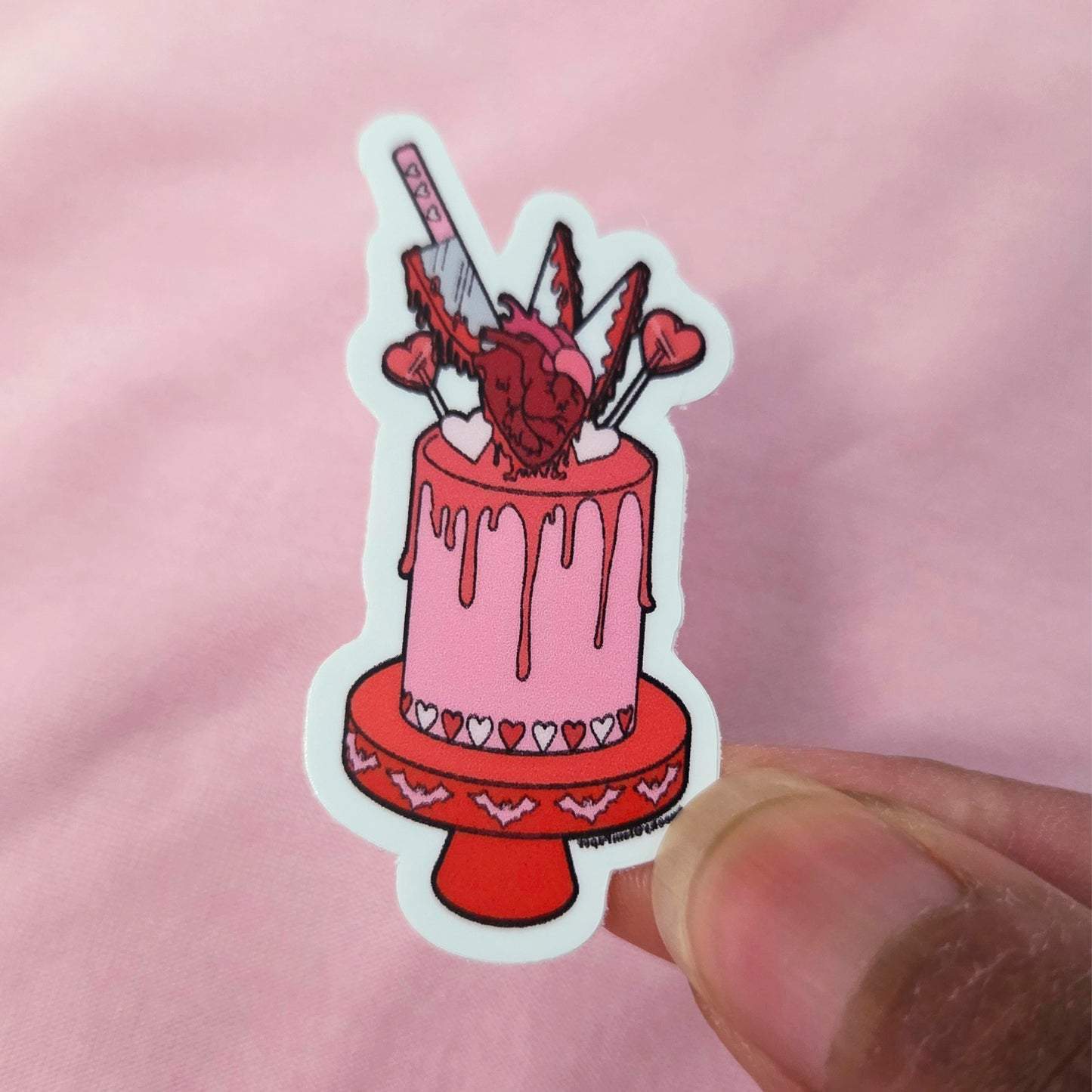 Heart Cake Sticker