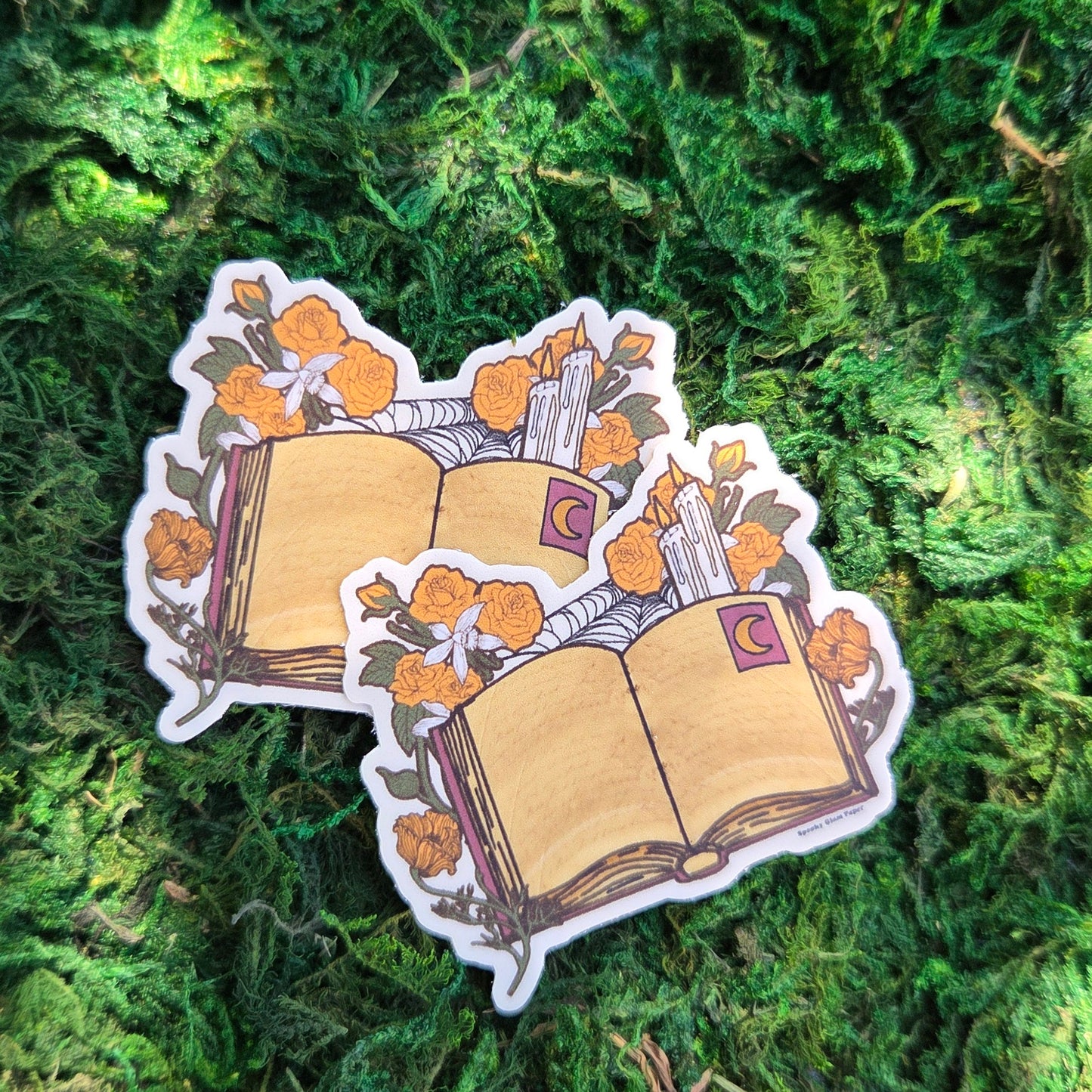 Floral Whimsical Book Sticker