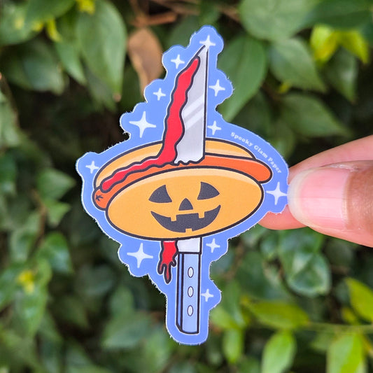 Spooky Hotdog Sticker