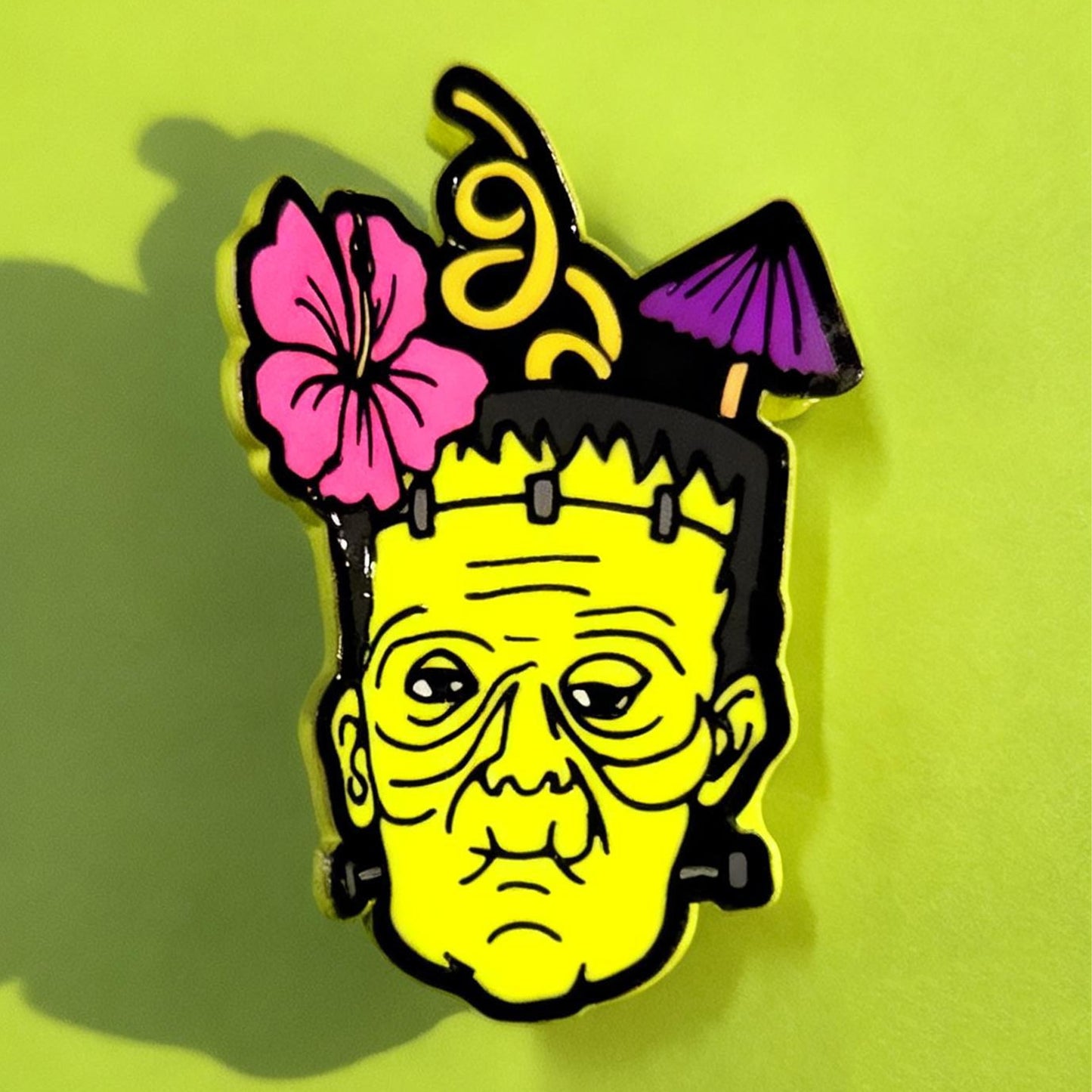 Frankenstein Drink Hair Claw Clip