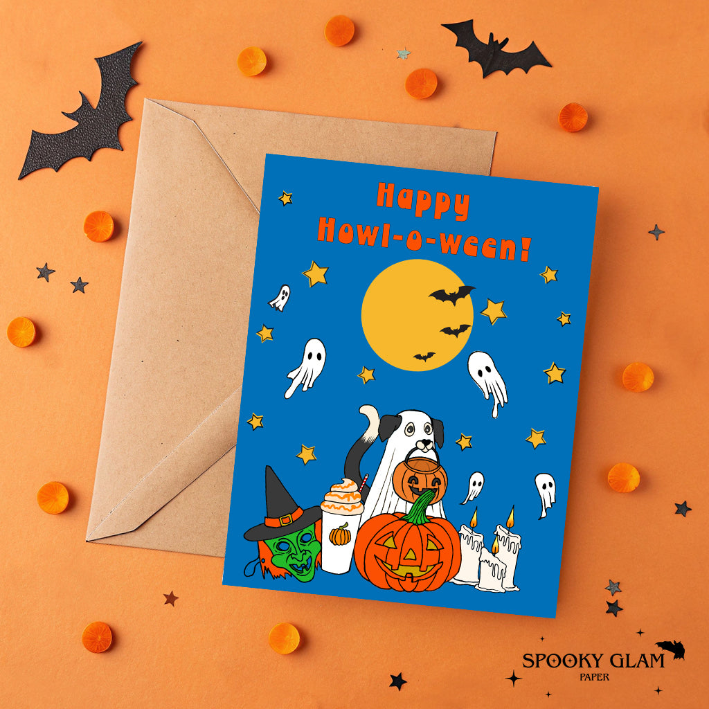 Howl-o-ween Halloween Card