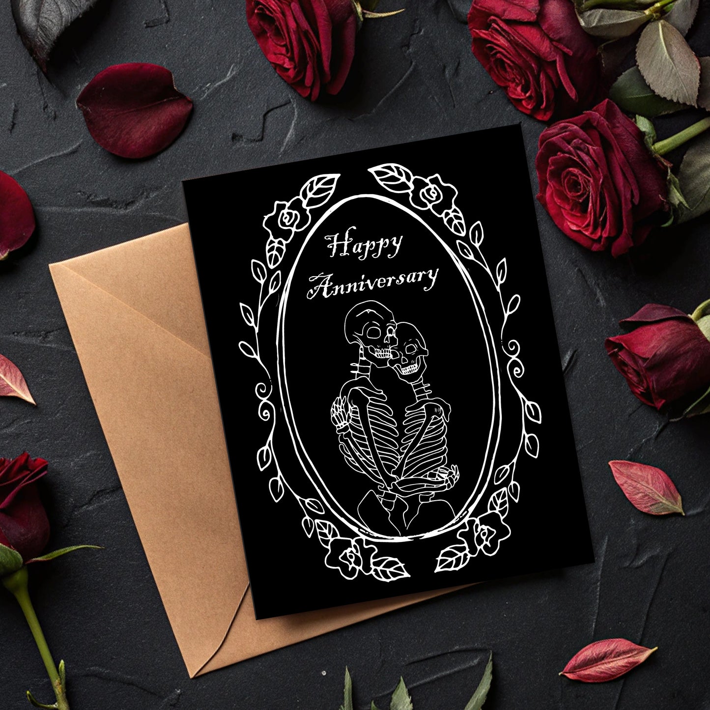 Spooky Anniversary Valentine's Day Card