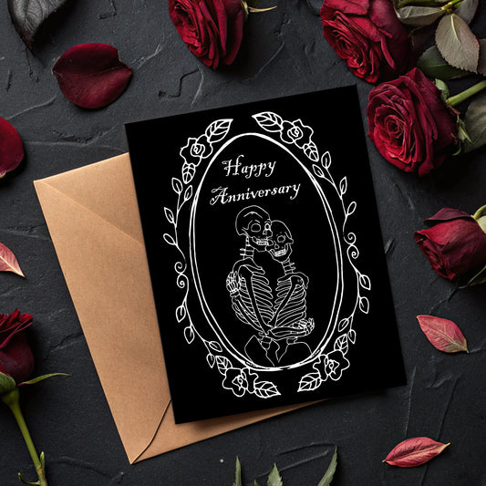 Spooky Anniversary Valentine's Day Card