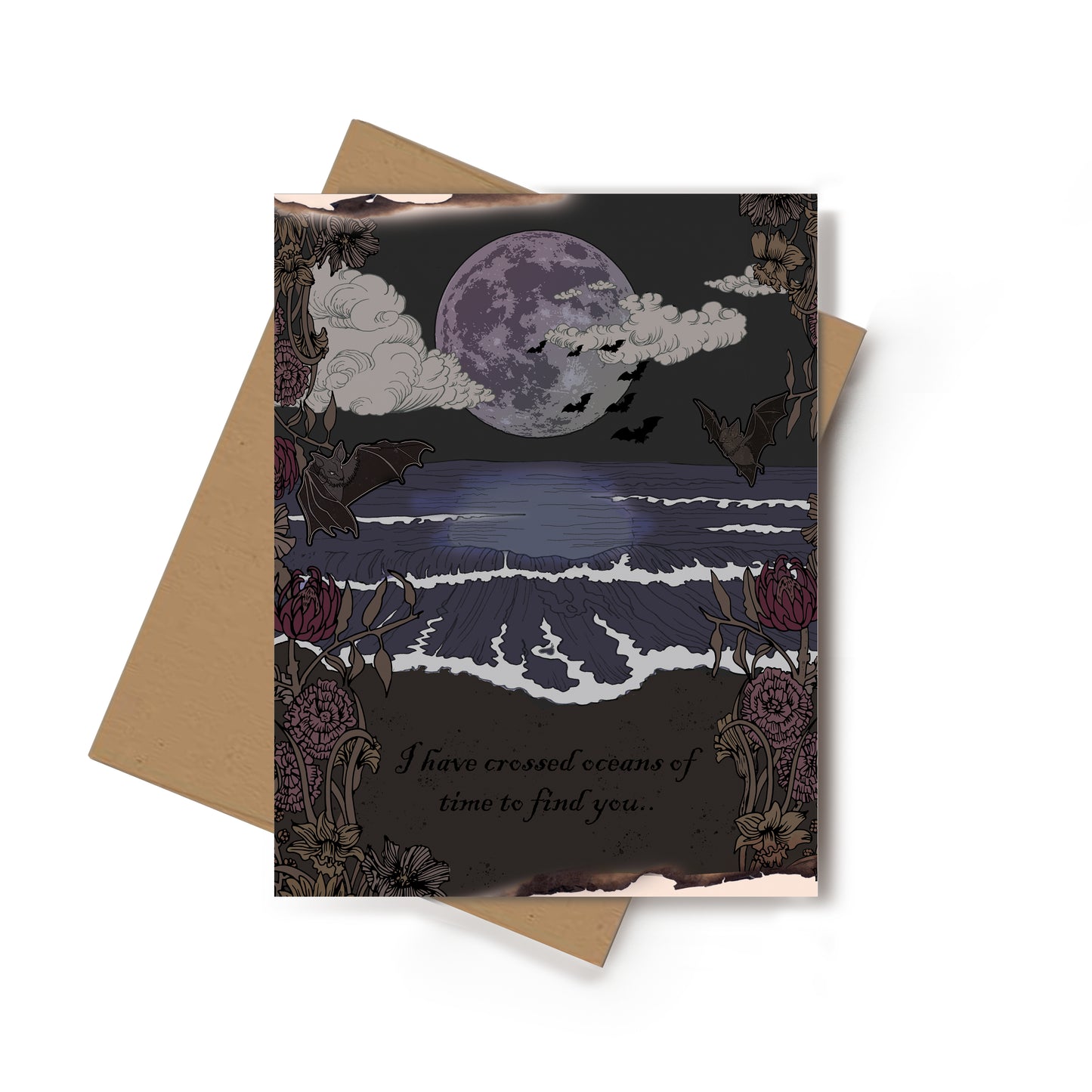 Gothic Love Story Valloween Card