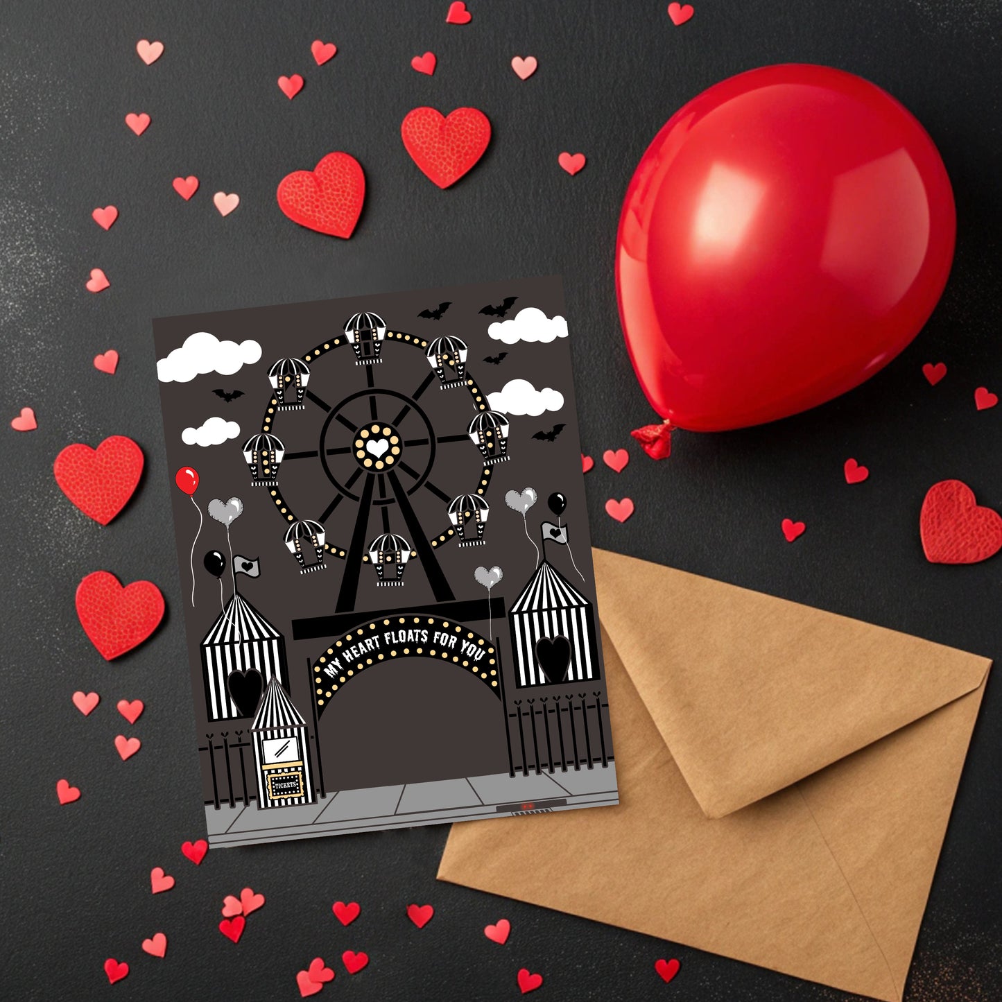 Heart Floats For You Valloween Card