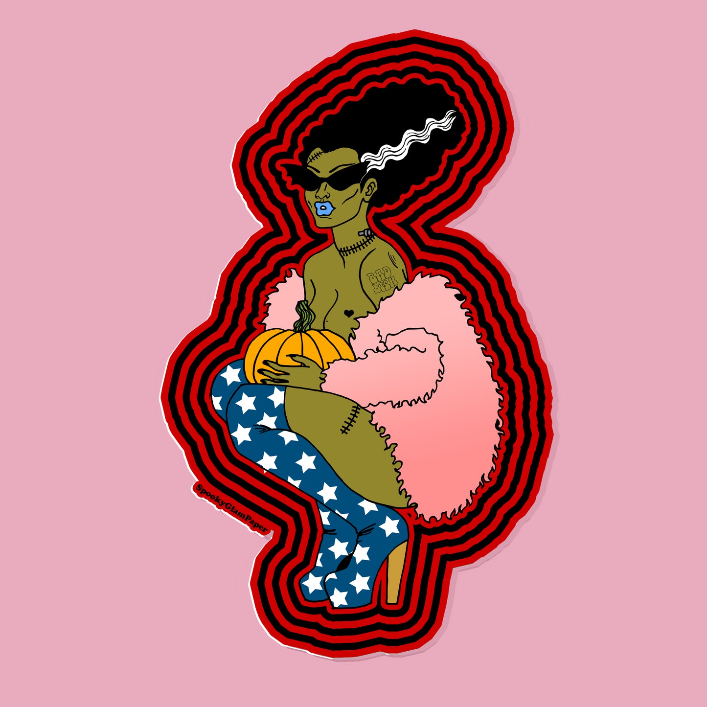 Zombie Babe Sticker