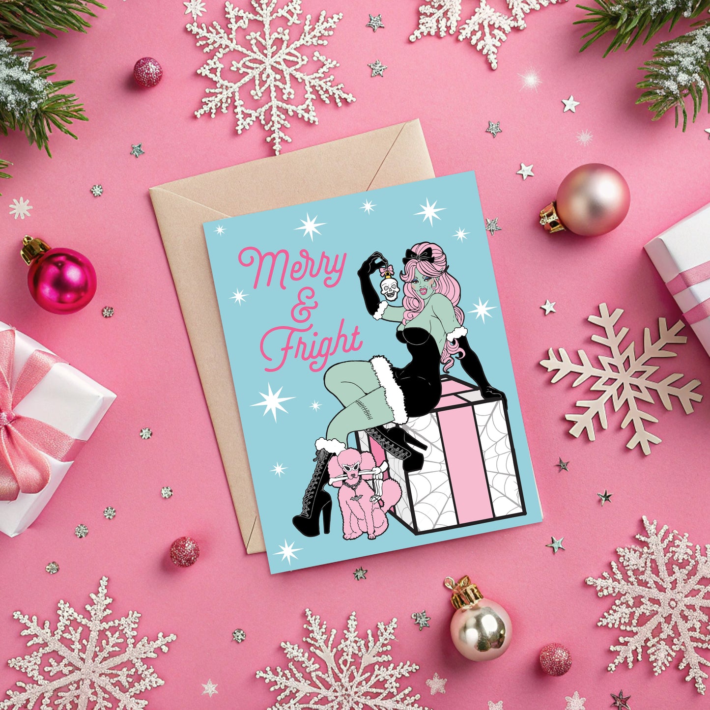 Merry & Fright Pin-up Creepmas Card