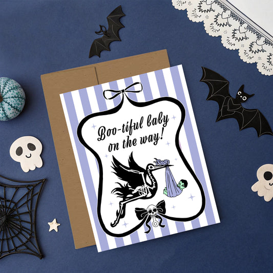 Boo-tiful Baby Card( Blue)