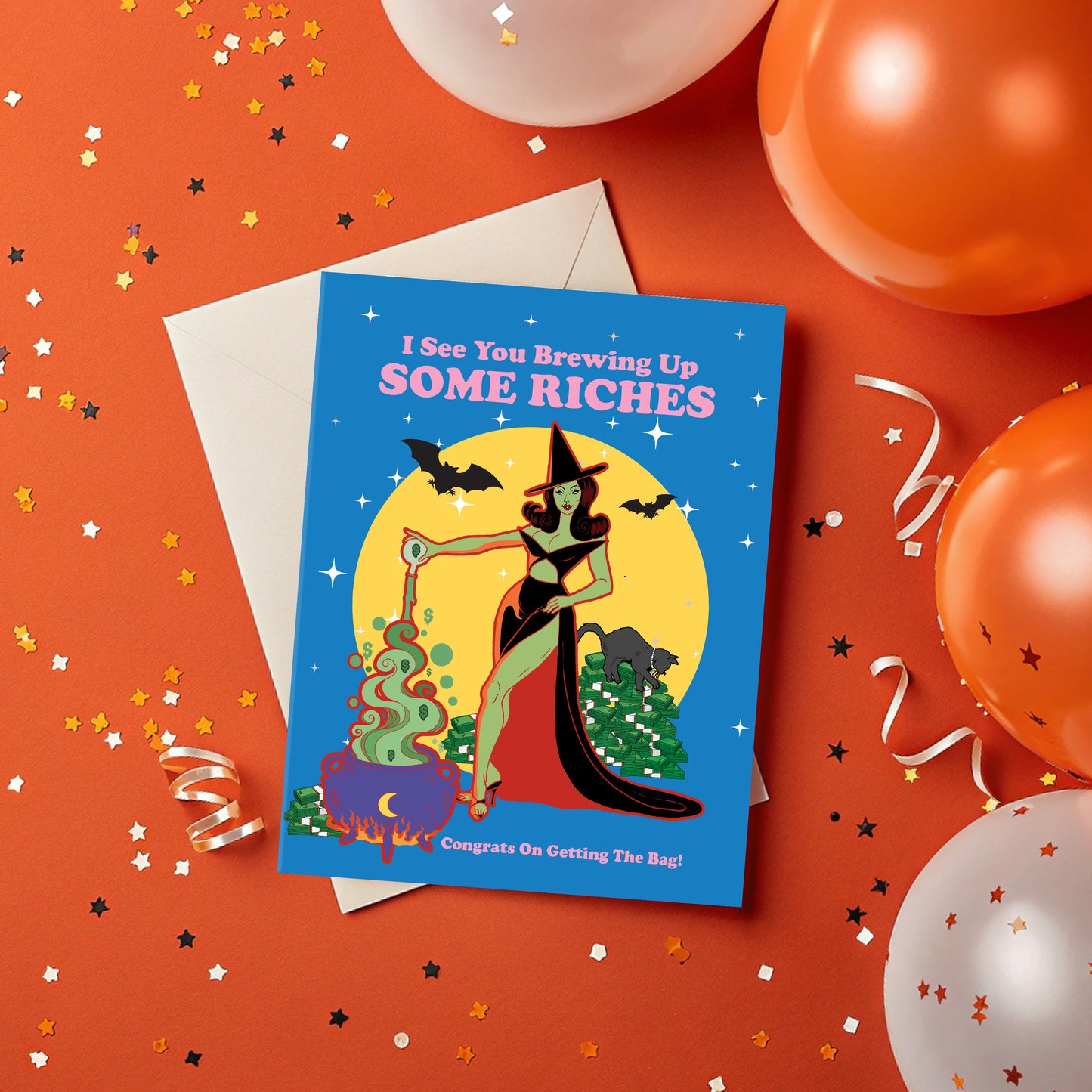 Brewing Riches Congrats Card