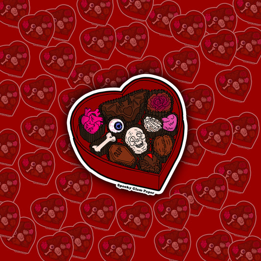 Spooky Chocolate box Sticker