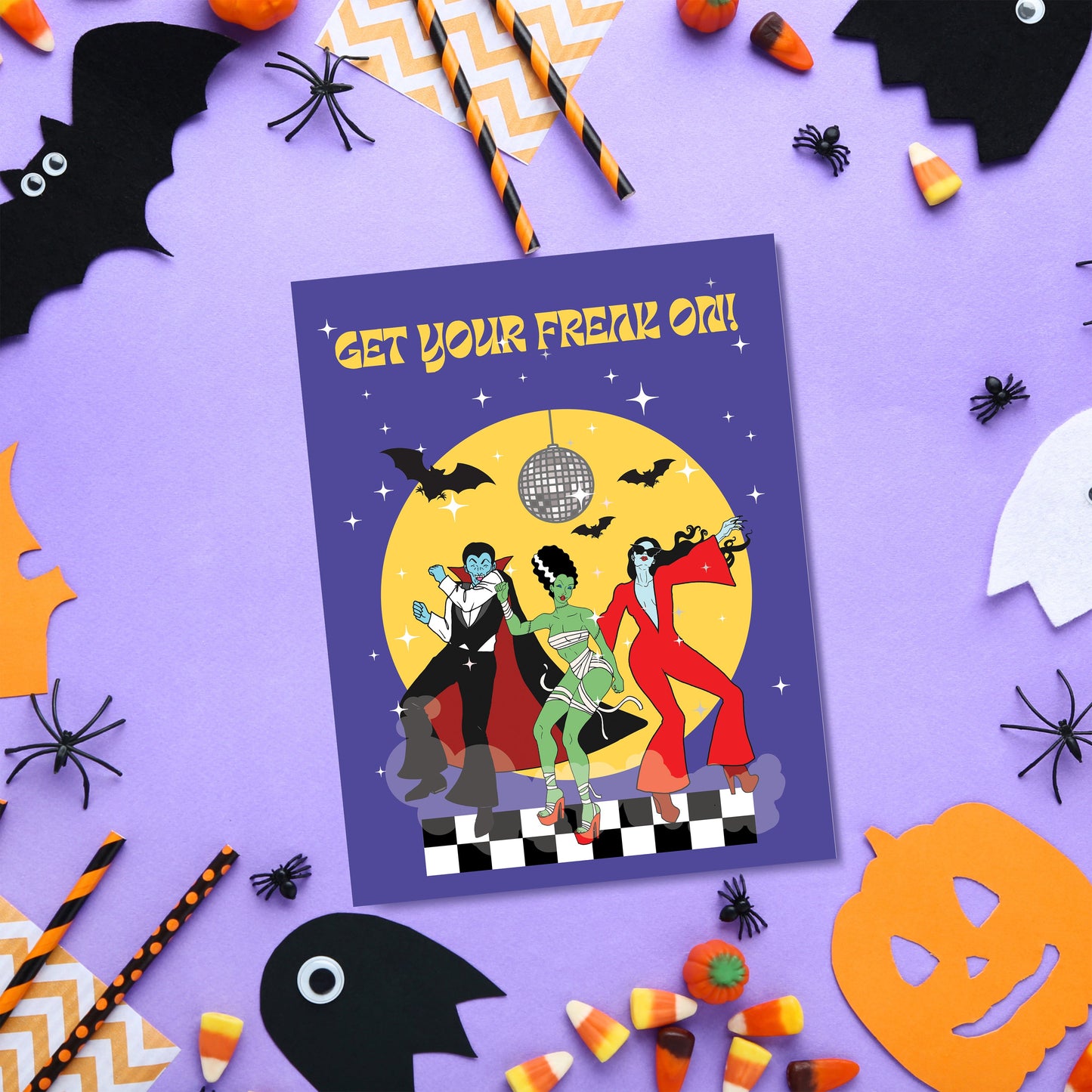 Get Your Freak On Halloween Card