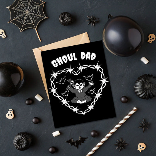 Ghoul Dad Baby Card