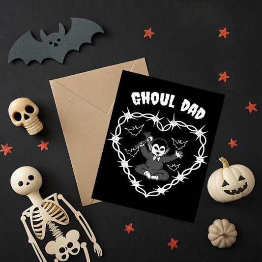 Ghoul Dad Baby Card