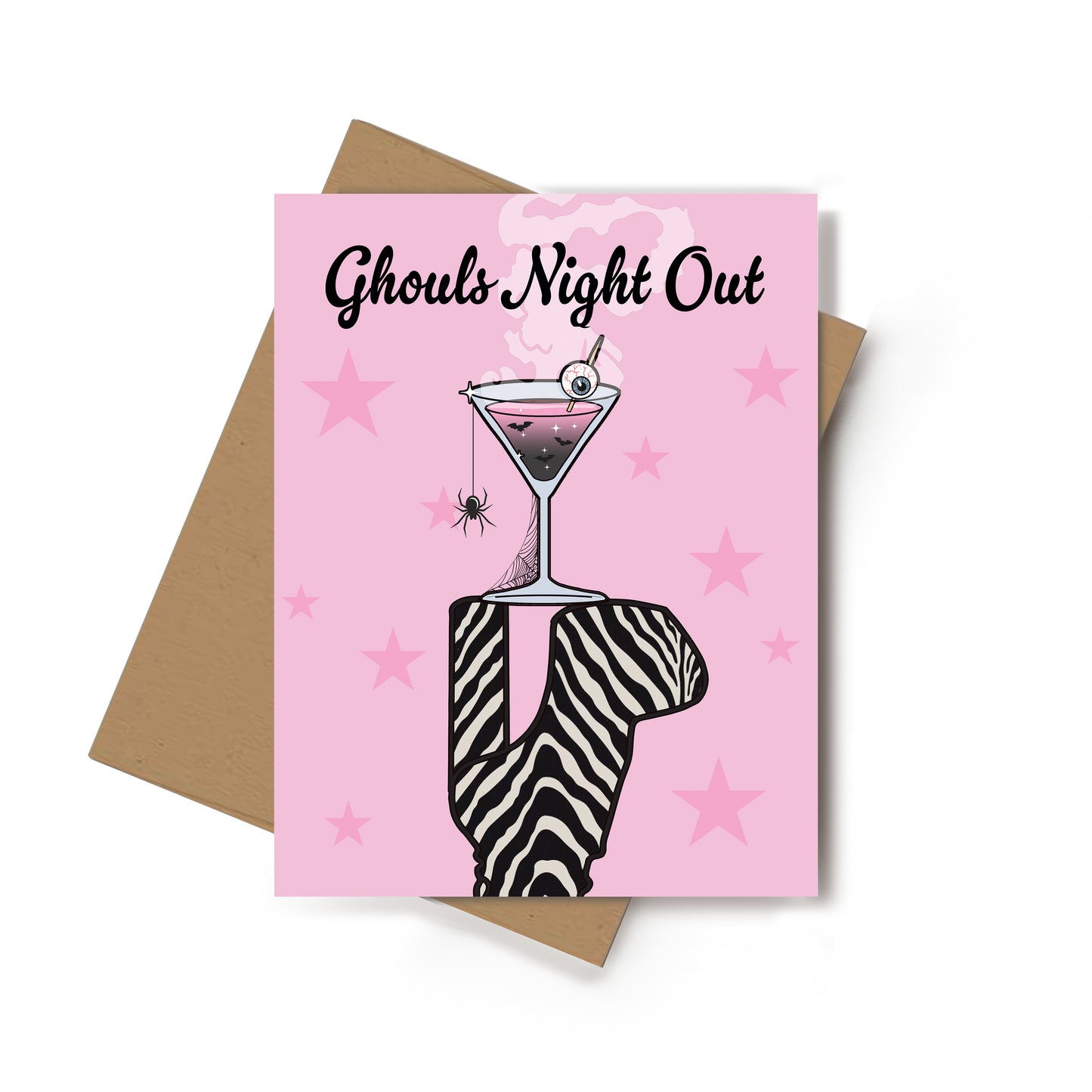 Ghouls Night Out Invitation Galentine's Day Card