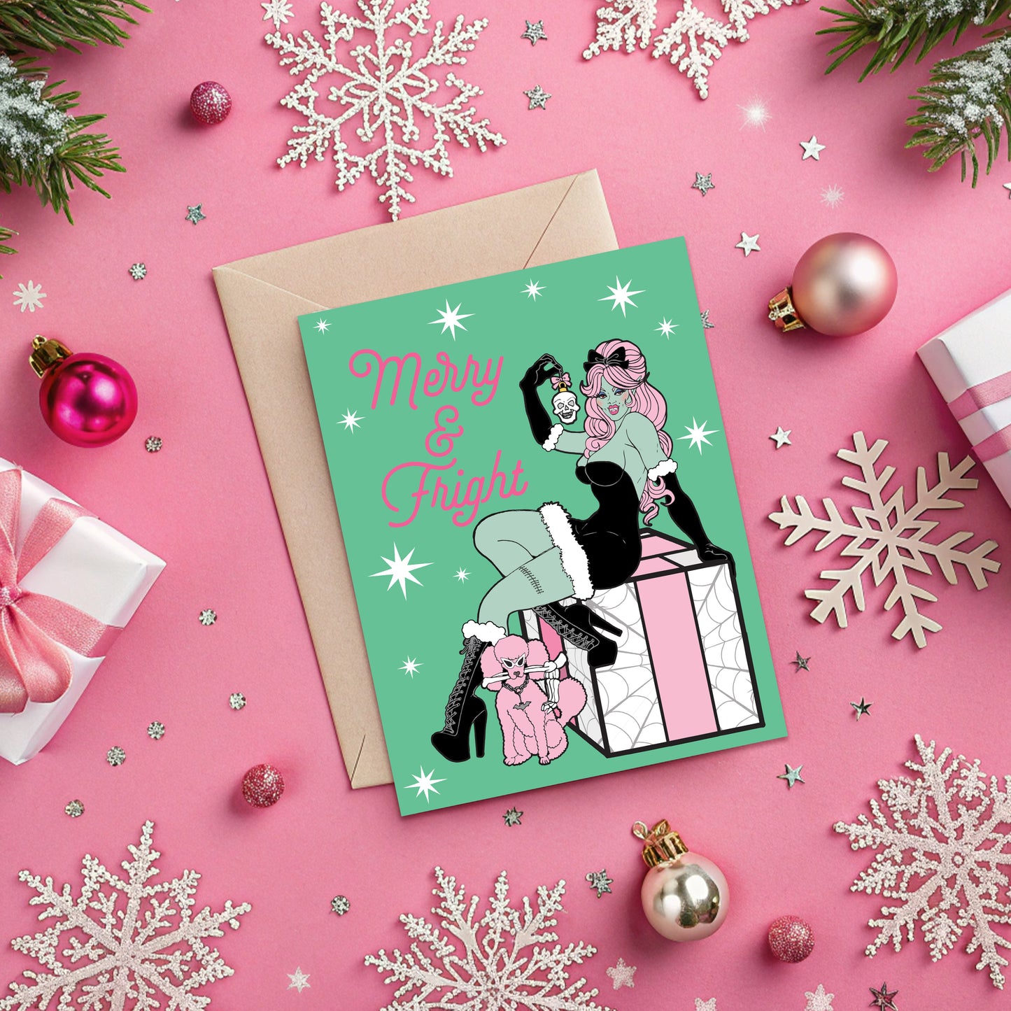 Merry & Fright Pin-up Creepmas Card
