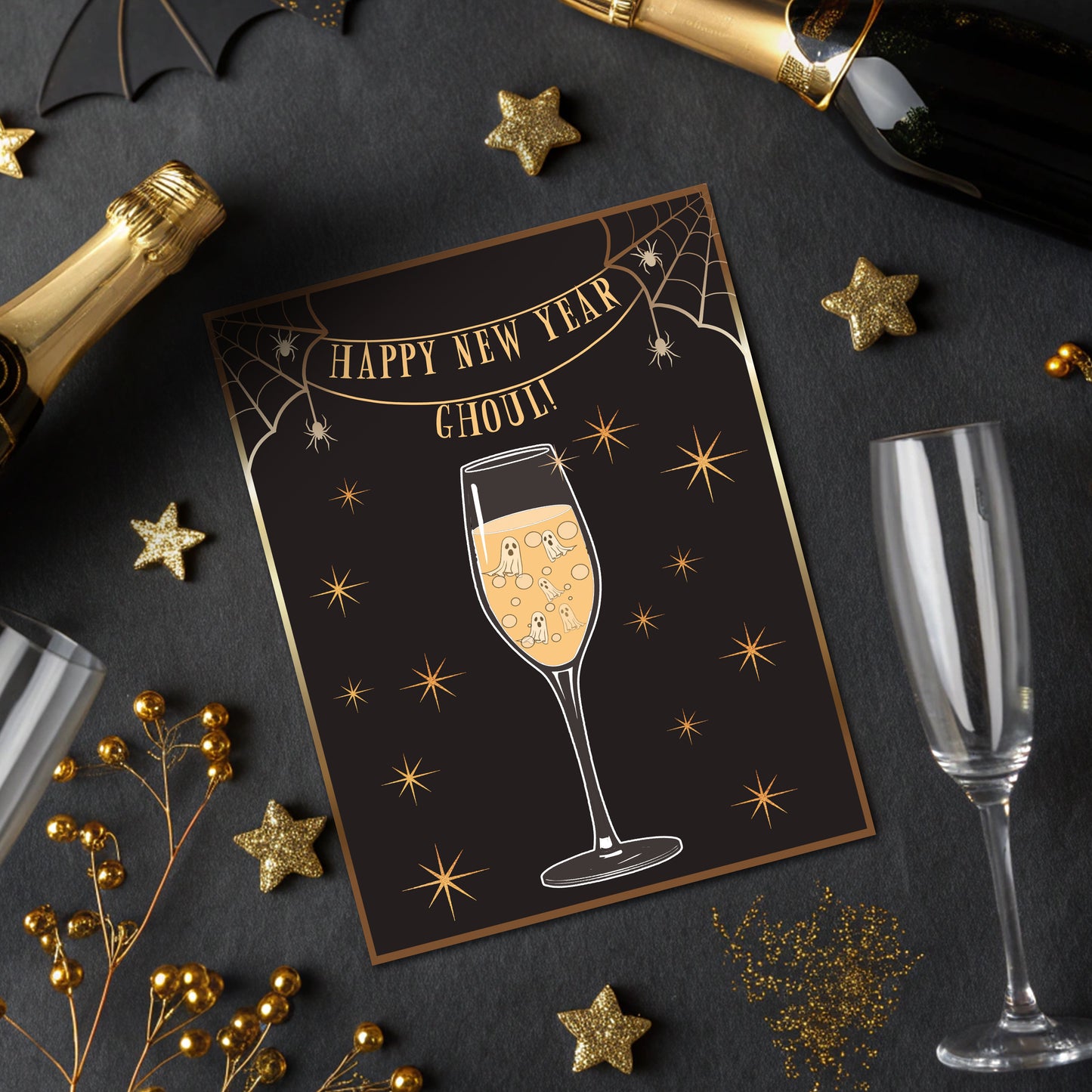 Happy New Year, Ghoul Invite Card