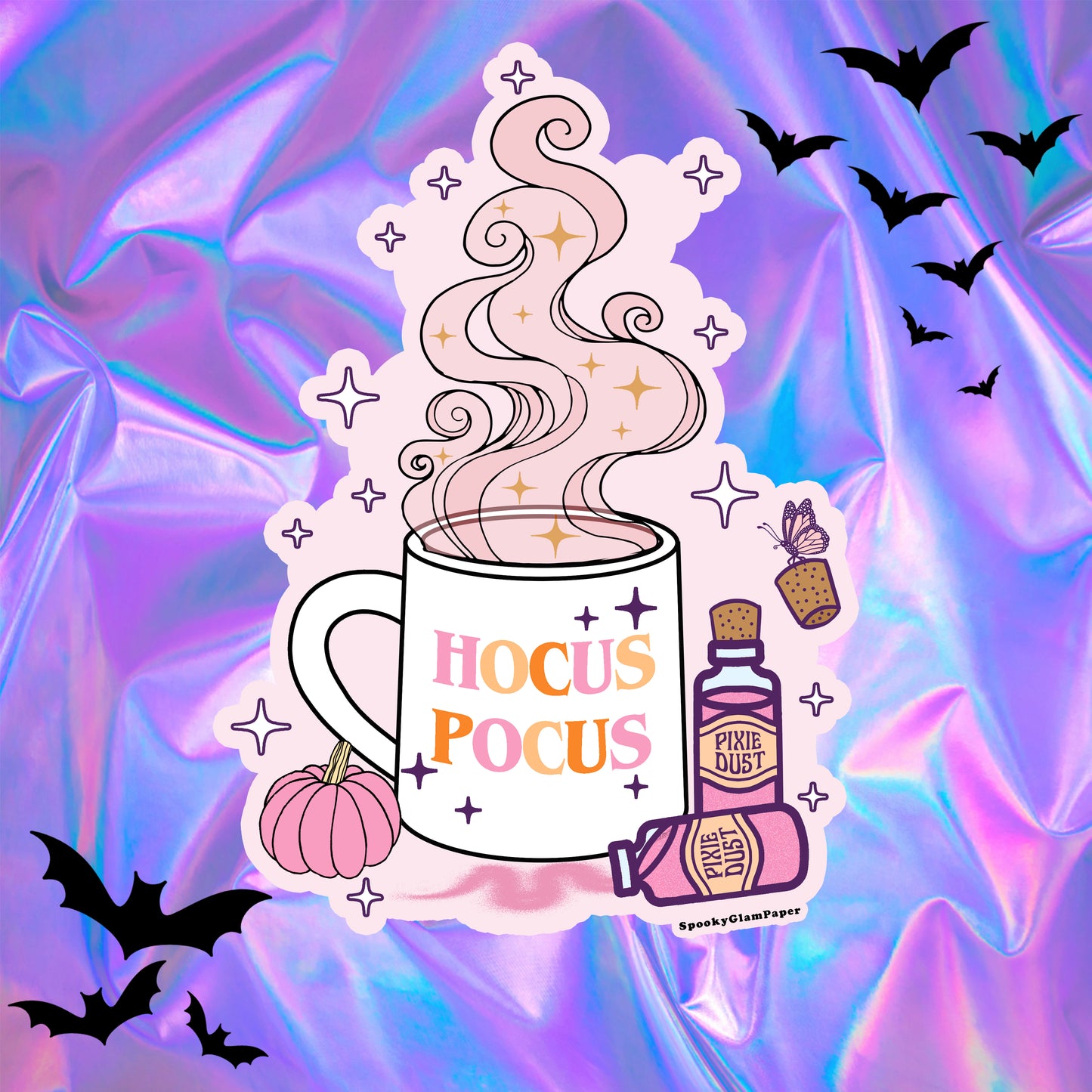 Hocus Pocus Coffee Mug Halloween Sticker