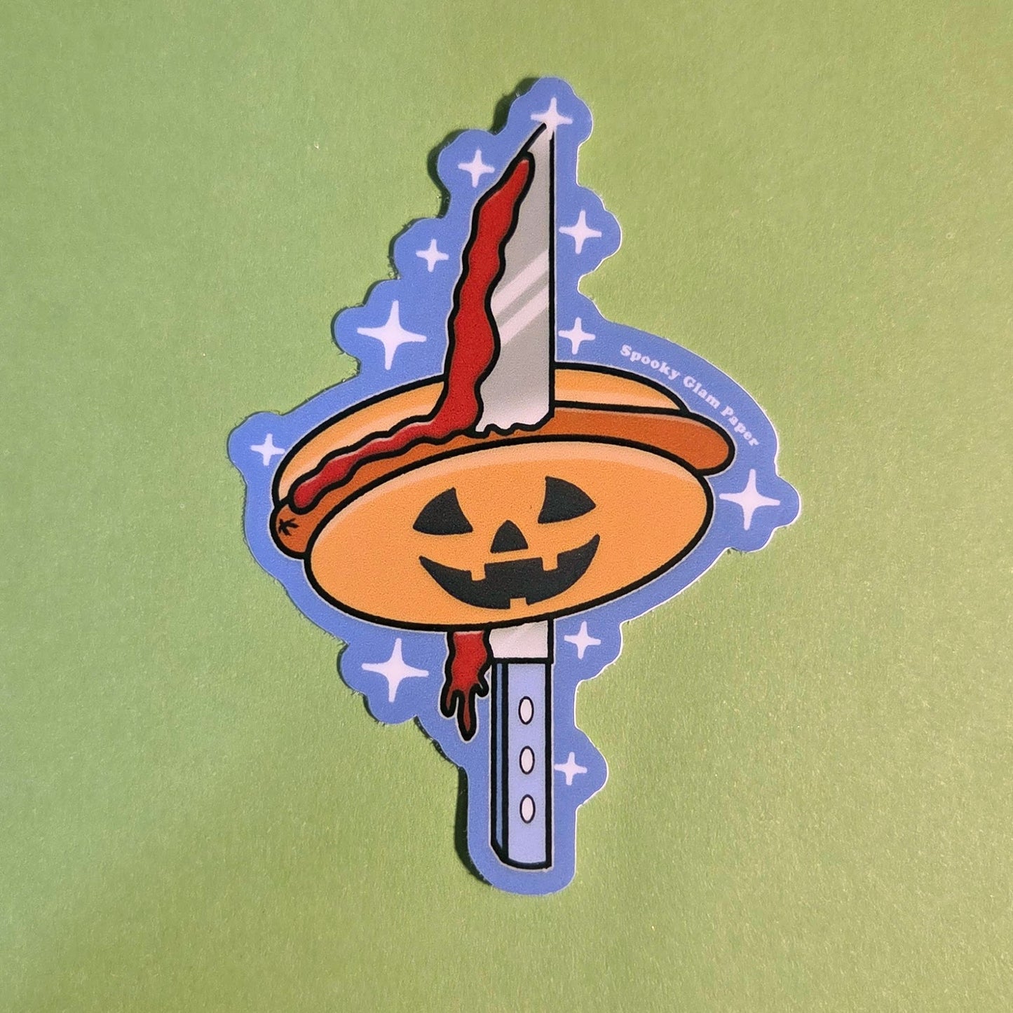 Spooky Hotdog Sticker