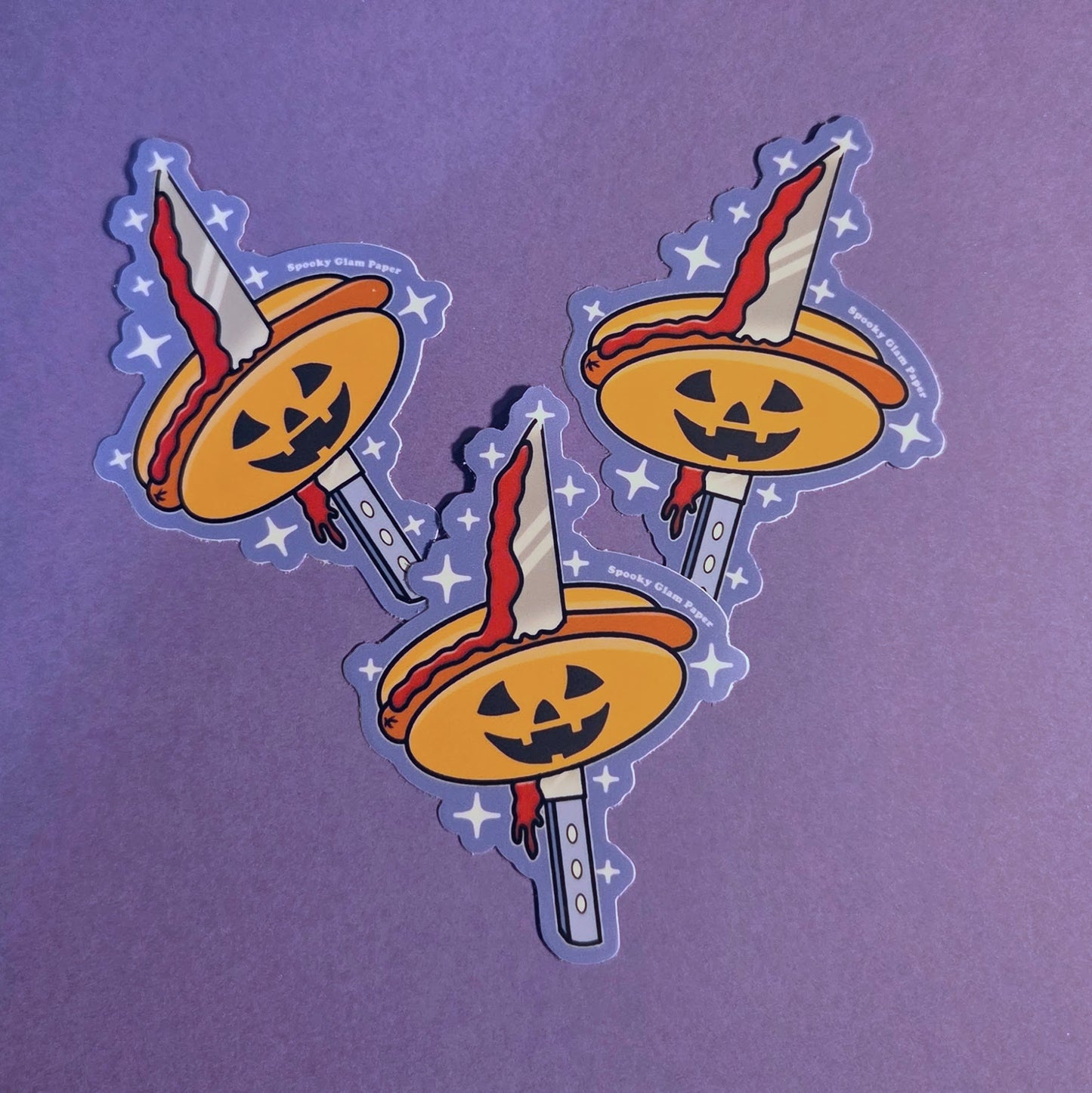 Spooky Hotdog Sticker