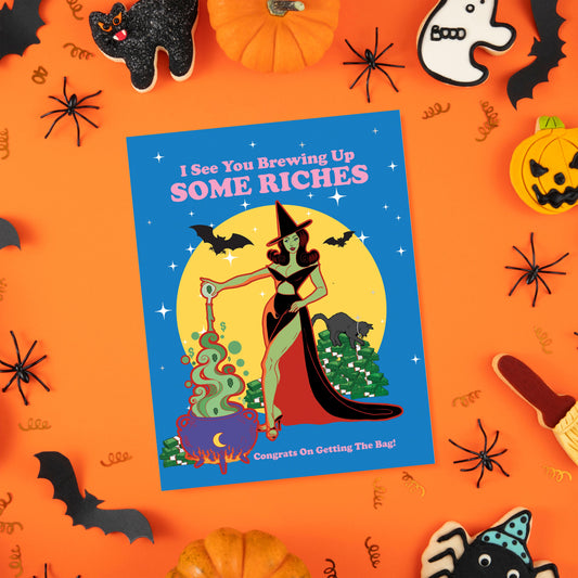 Brewing Riches Congrats Card