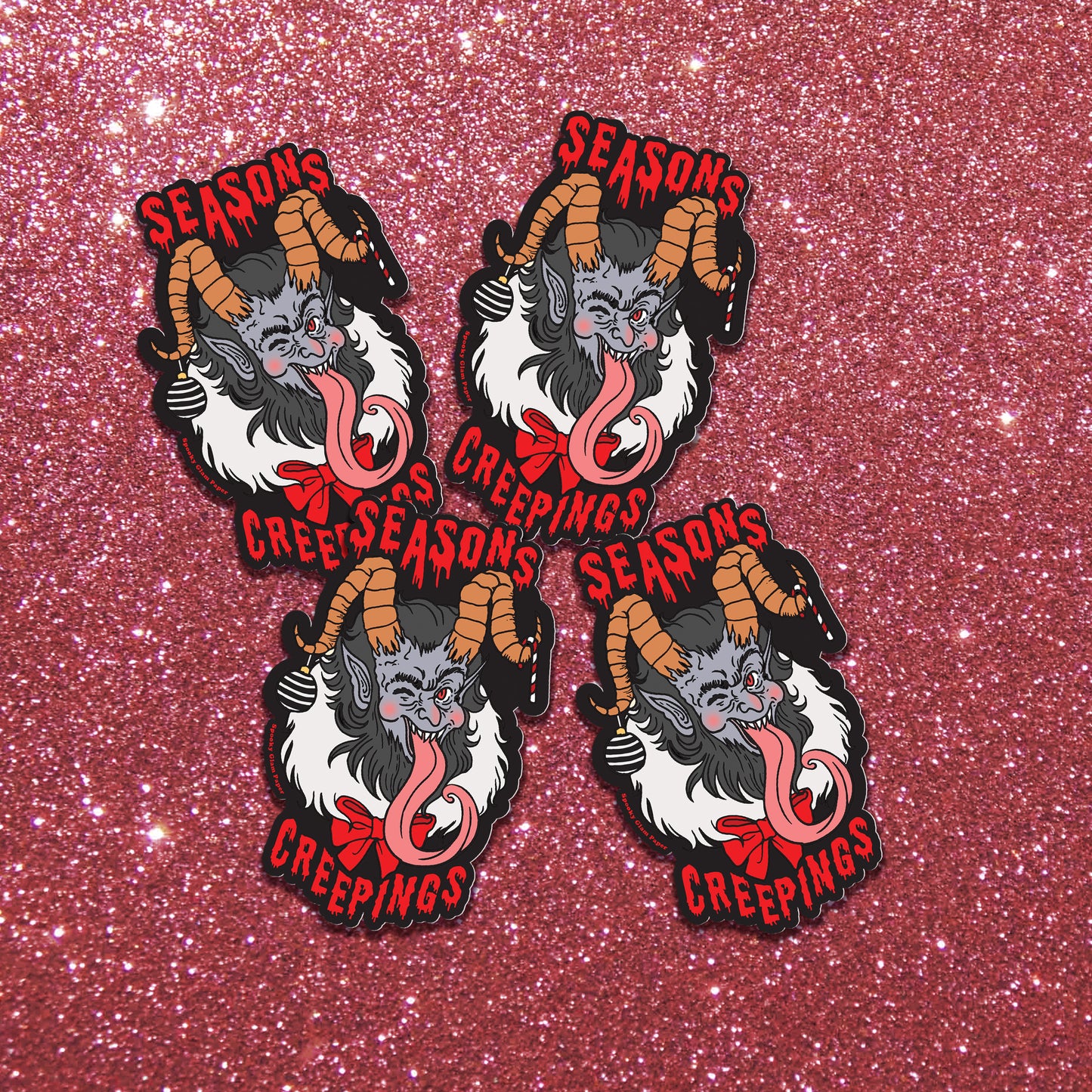 Krampus Sticker Spooky Christmas