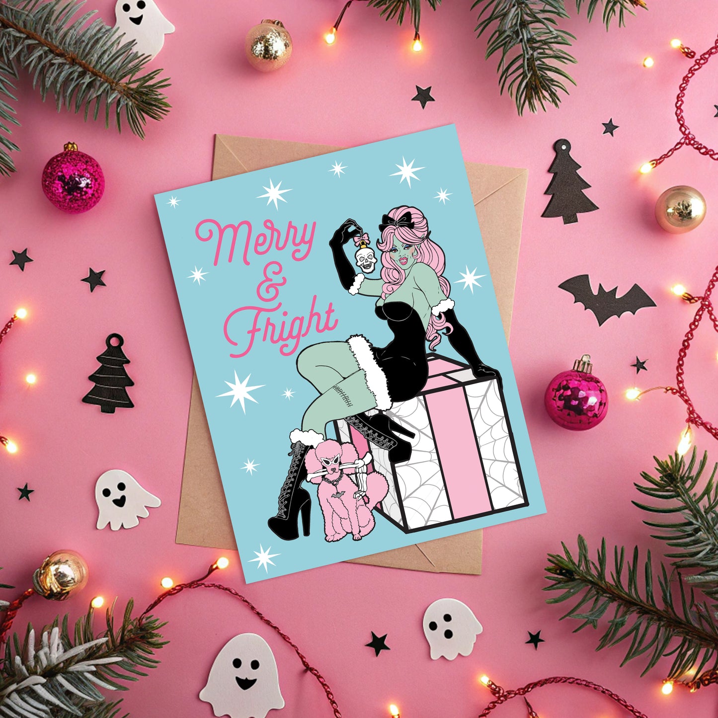 Merry & Fright Pin-up Creepmas Card