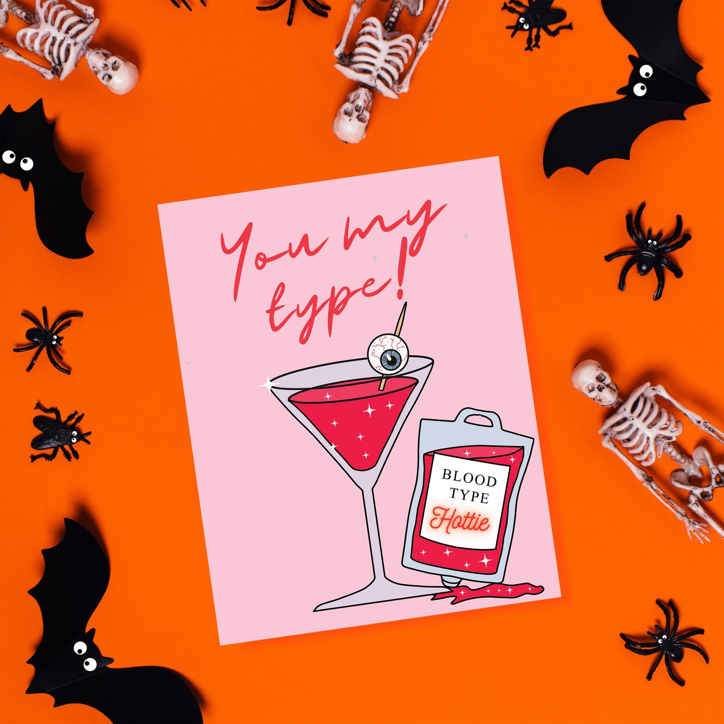 You My Type Vampire Cocktail Valloween Card